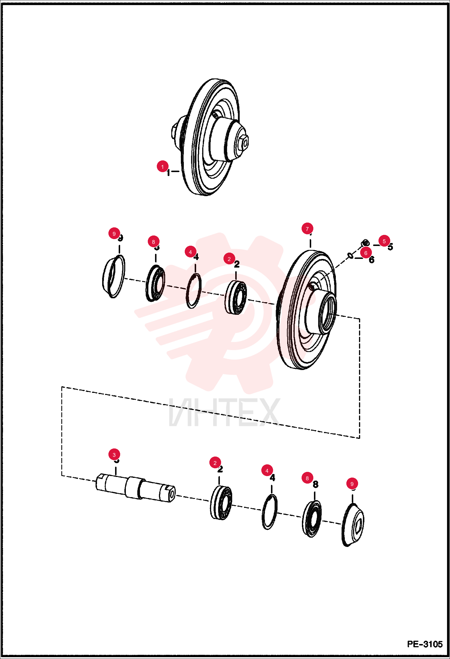 BEARING, ROLLER TRACK 6686728 (2)