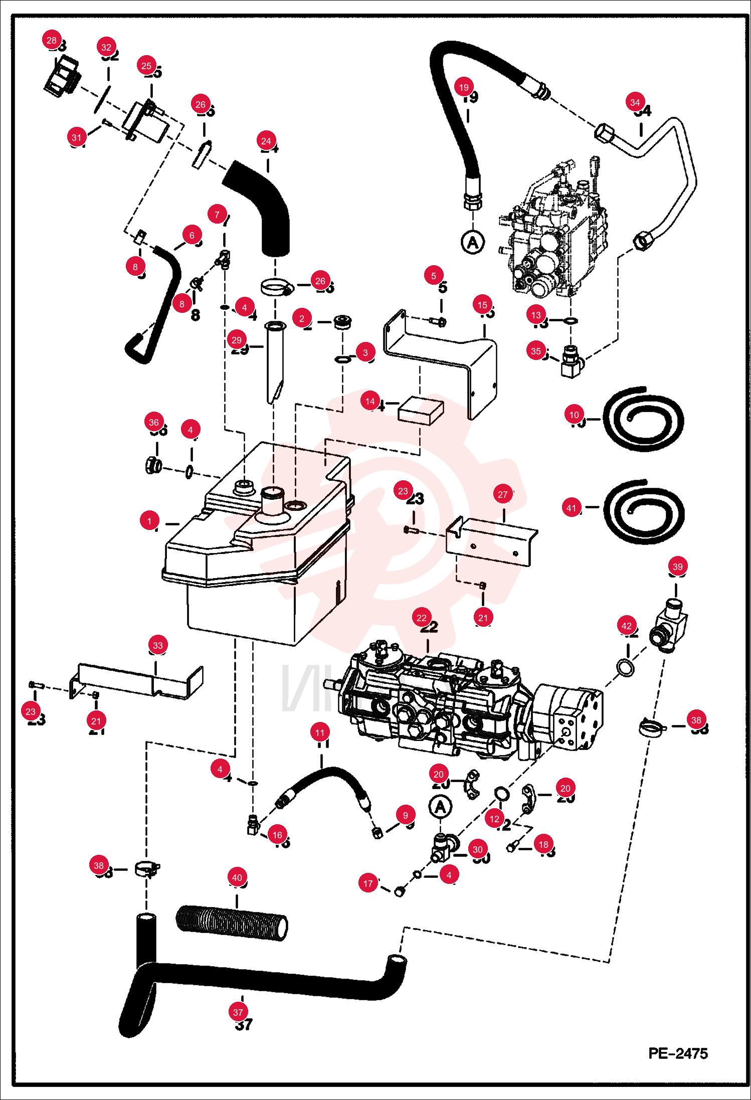 TANK, HYD OIL 6731209 (1)