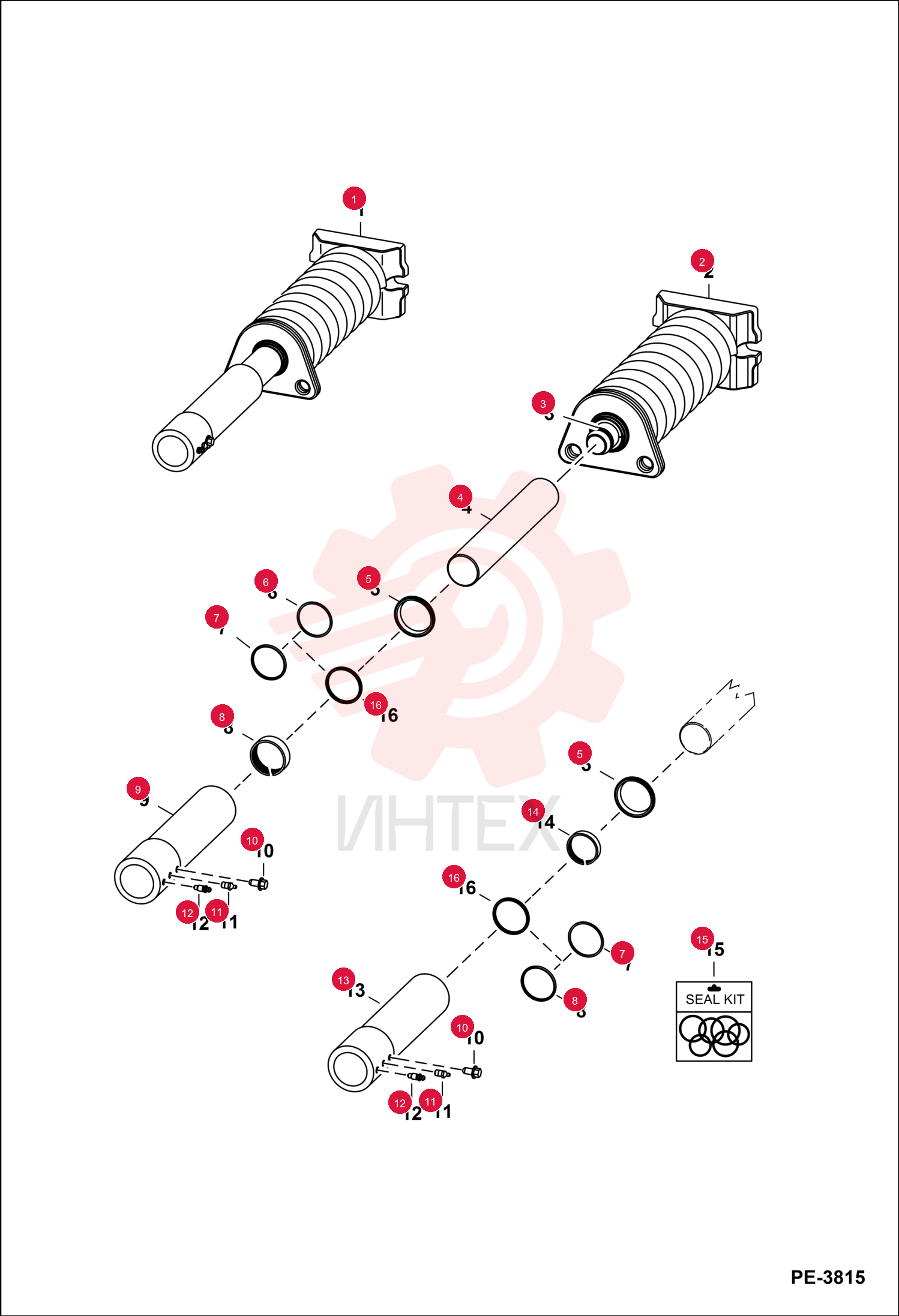 TENSIONER, TRACK ASSY 7180676 (1)