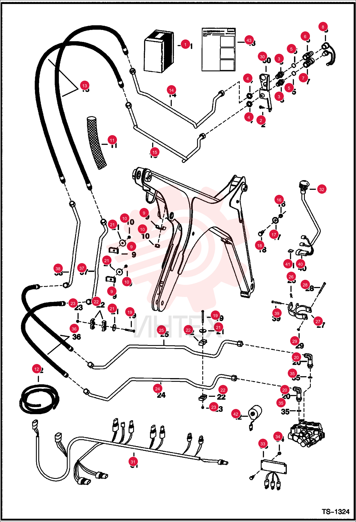 KIT, FRONT AUX 6708599