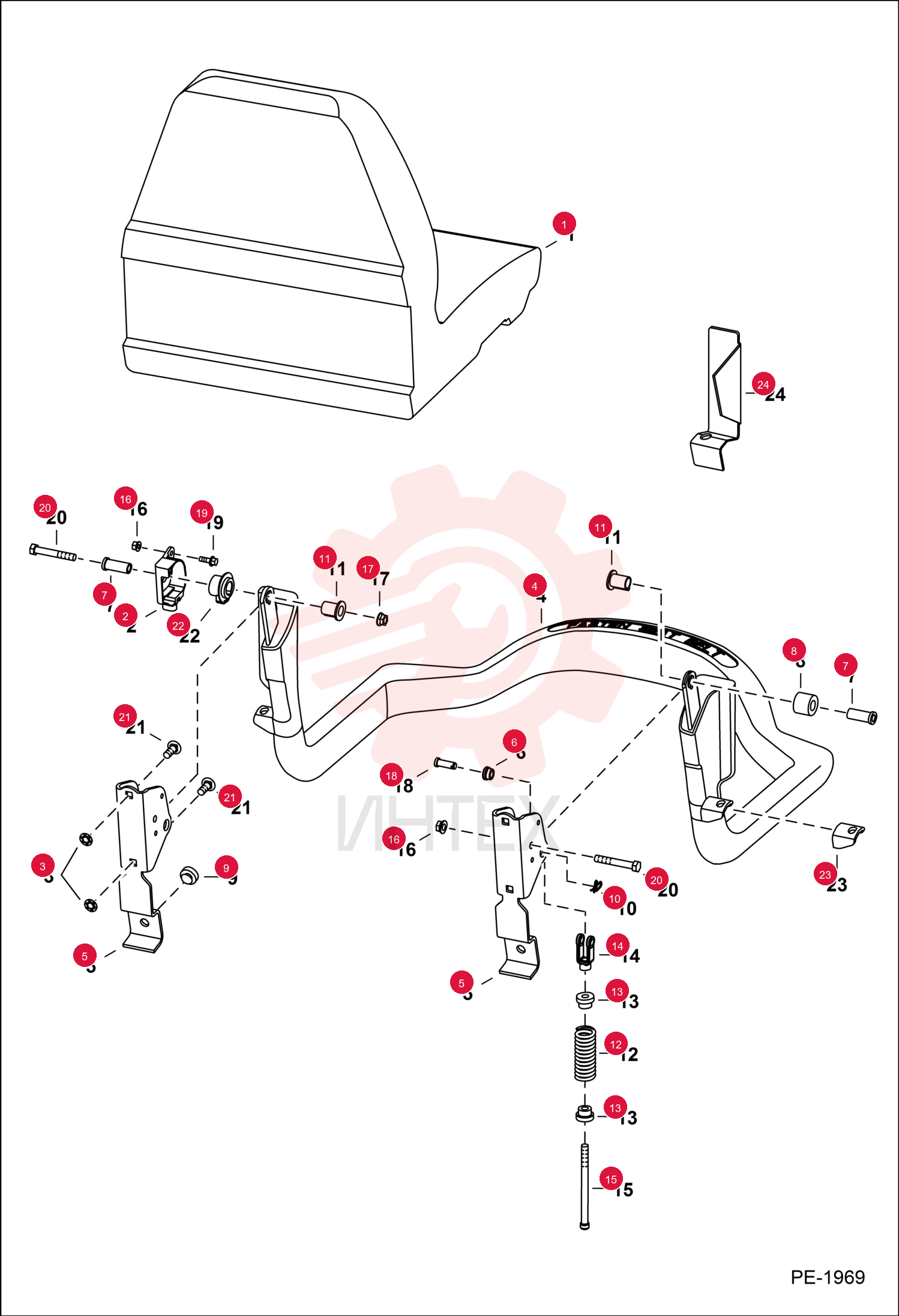 SENSOR, SEATBAR BICS 6691714