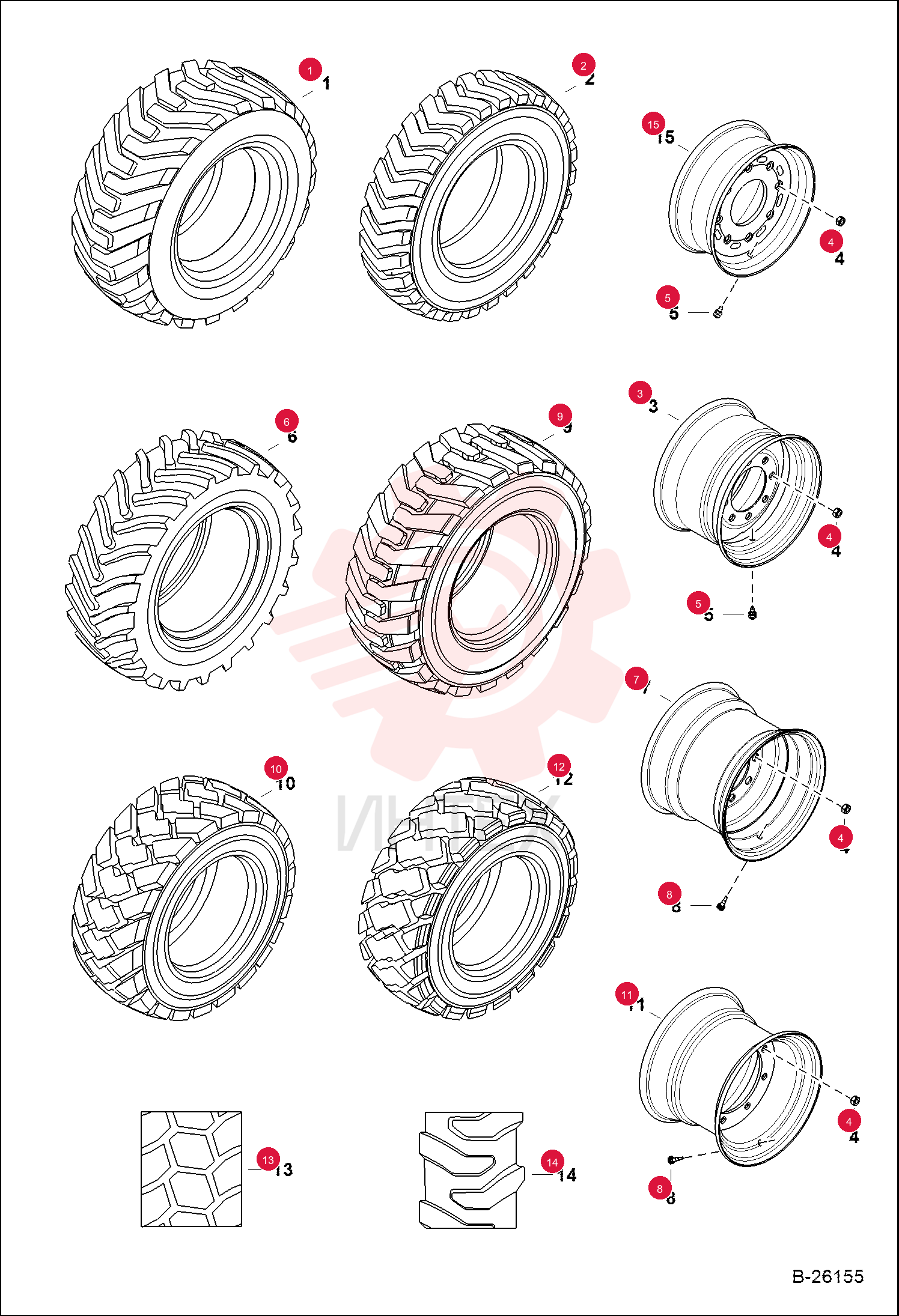 WHEEL, RIM 16.5X9.75