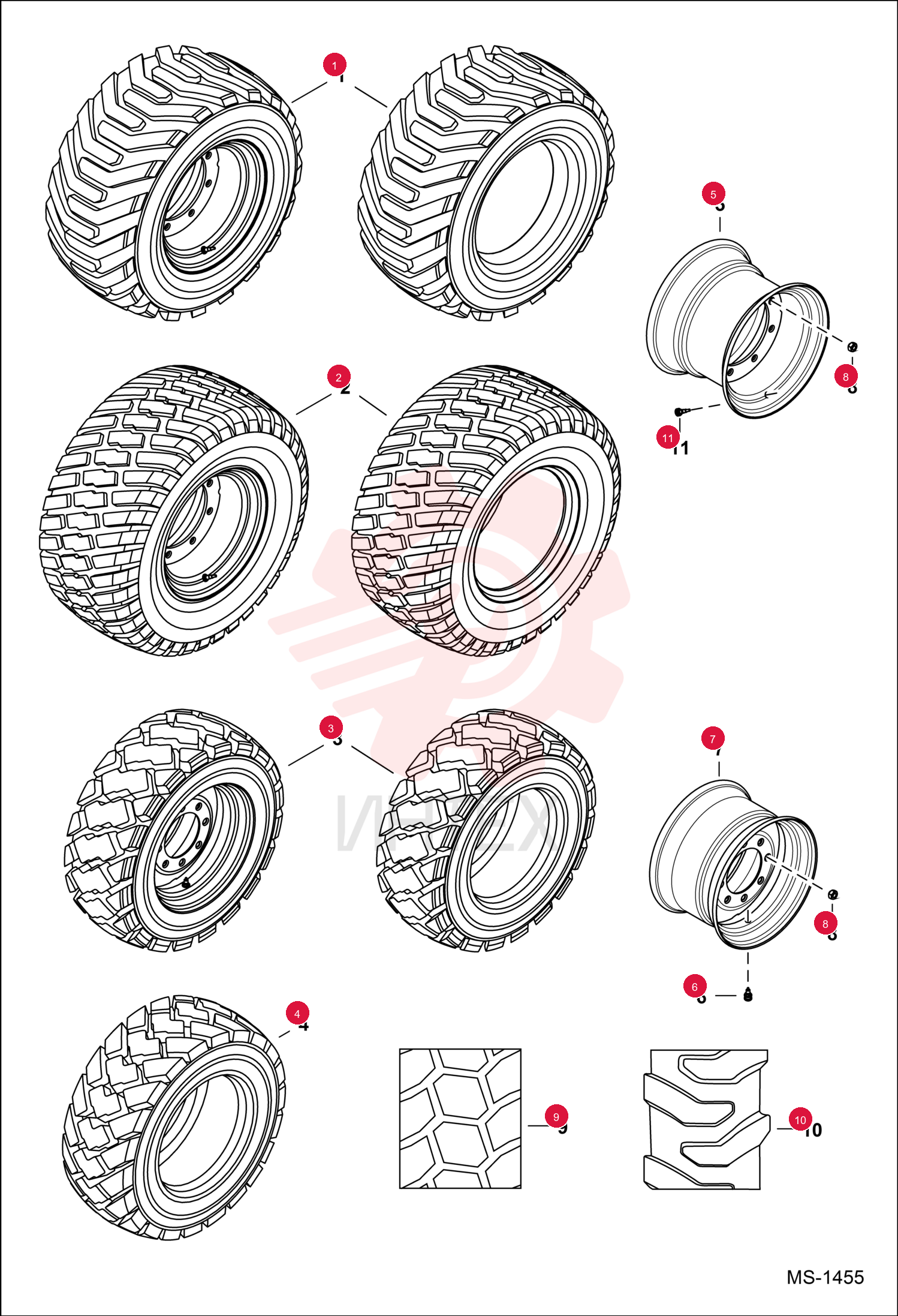 TIRE AT SUPER FLOAT 33X15.5 16.5 14PLY