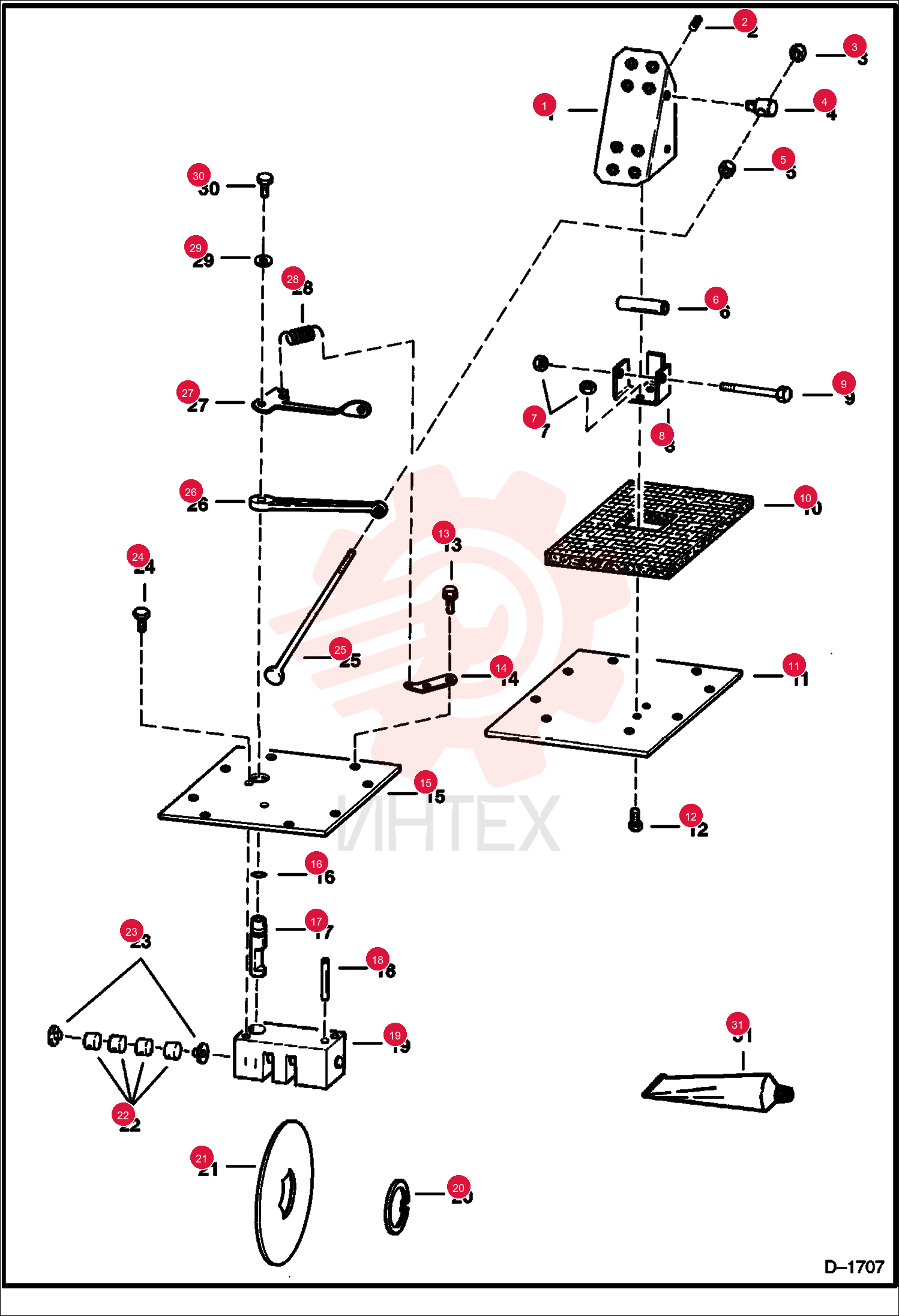 PEDAL BRK 6567177