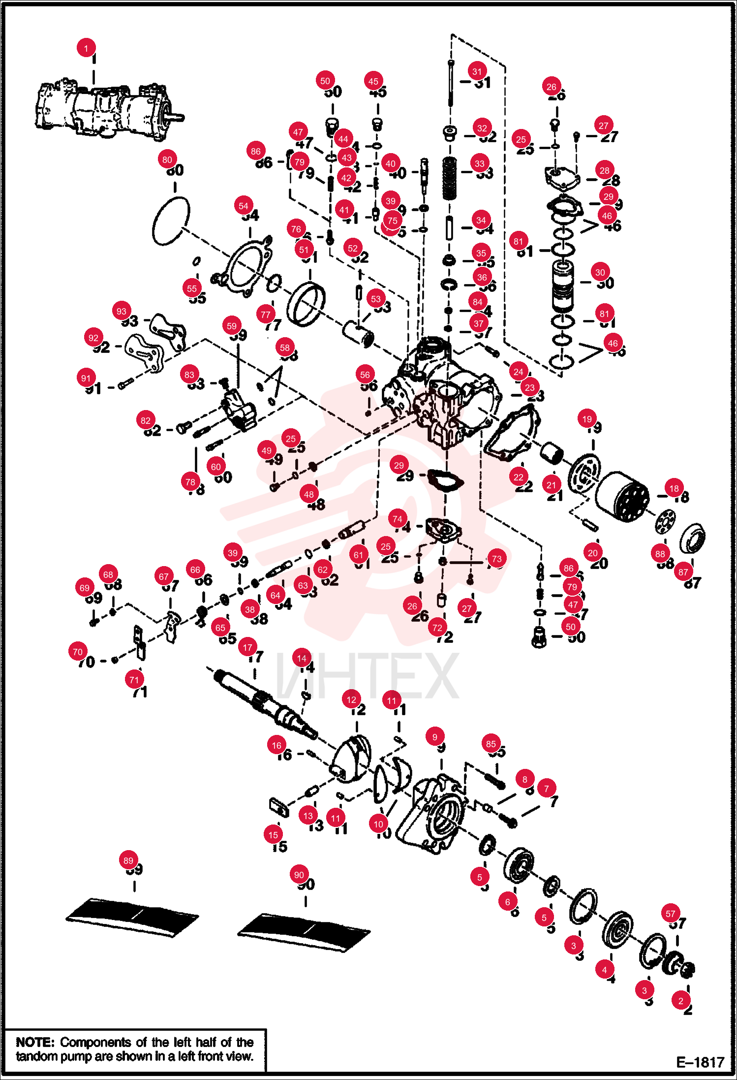PUMP, HYD, W/O GEAR PUMP 6669082REM