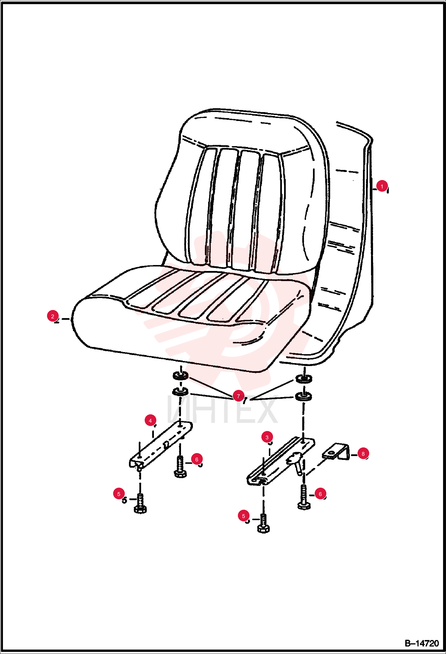 SEAT, OPERATOR VINYL 6669135