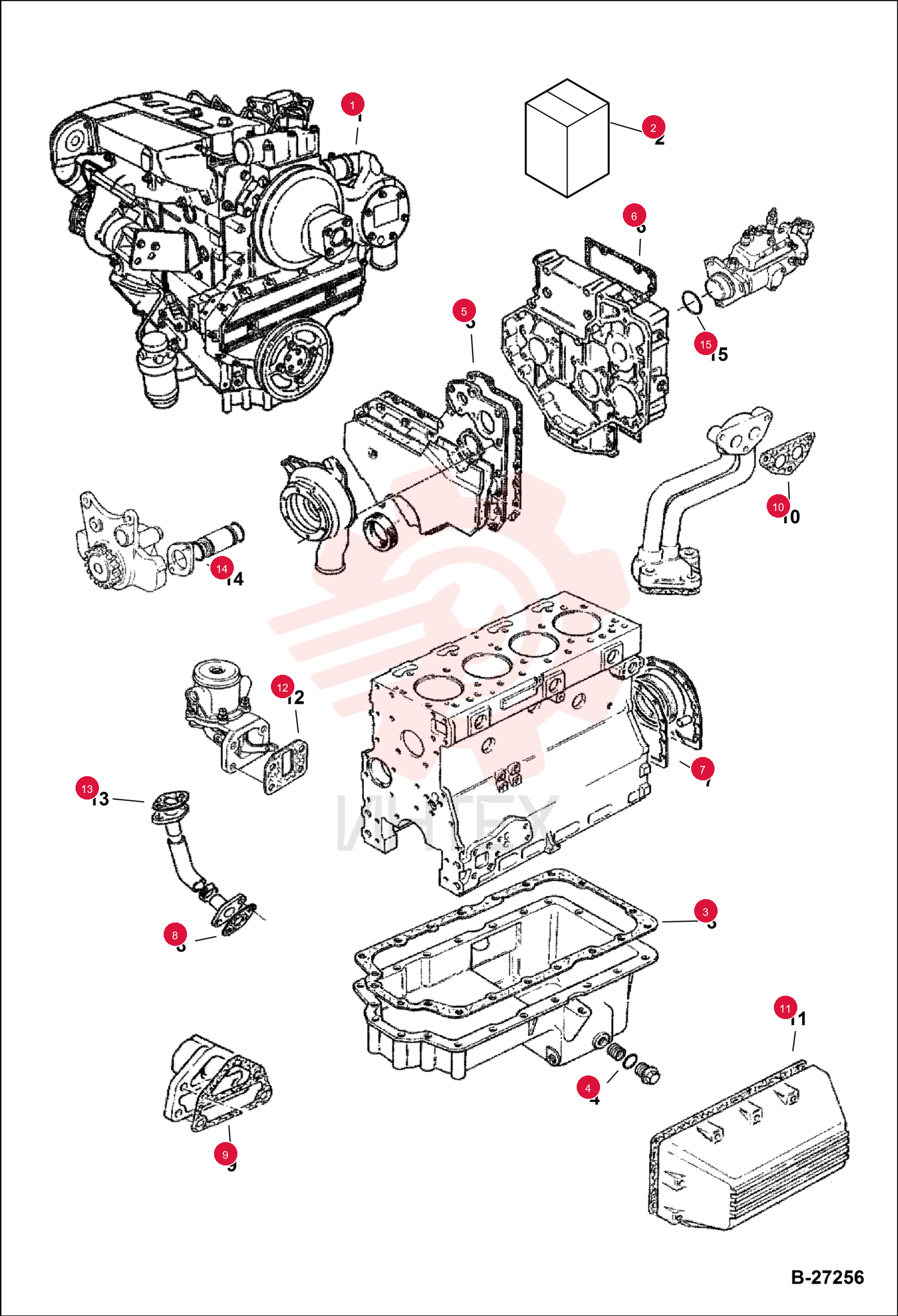 ENGINE, PERKINS 1004-40T 6669595REM (3)