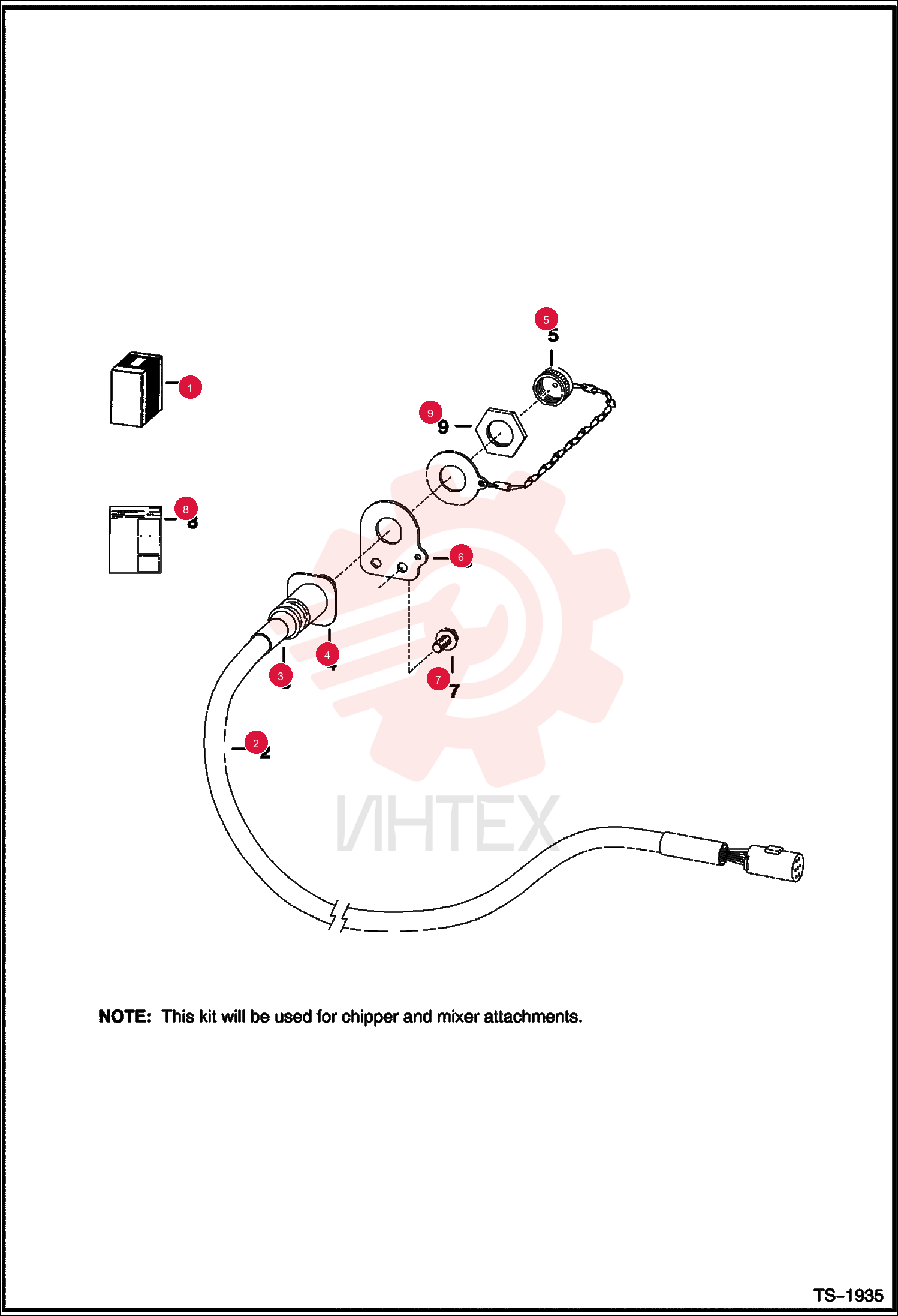HARNESS, LIFT ARM 6718426