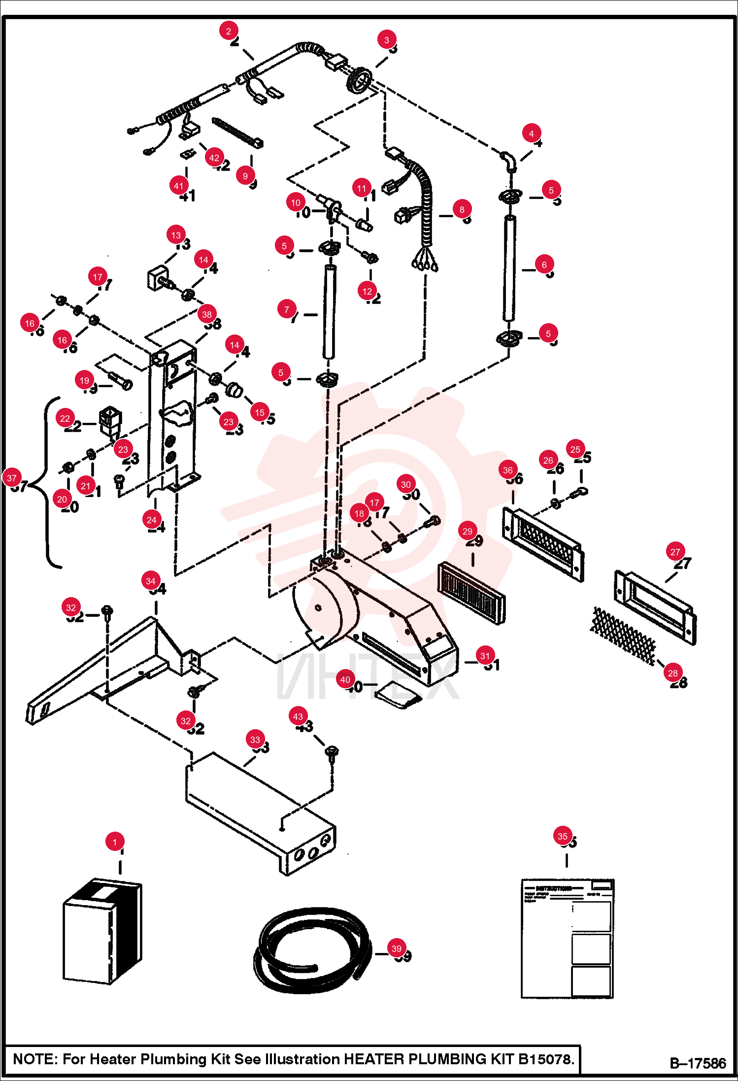 KIT, HEATER CAB FRESH AIR 6713379