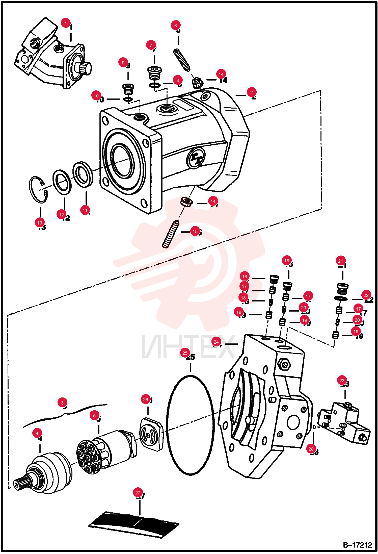 MOTOR, DRIVE HYD 6670817 (1)
