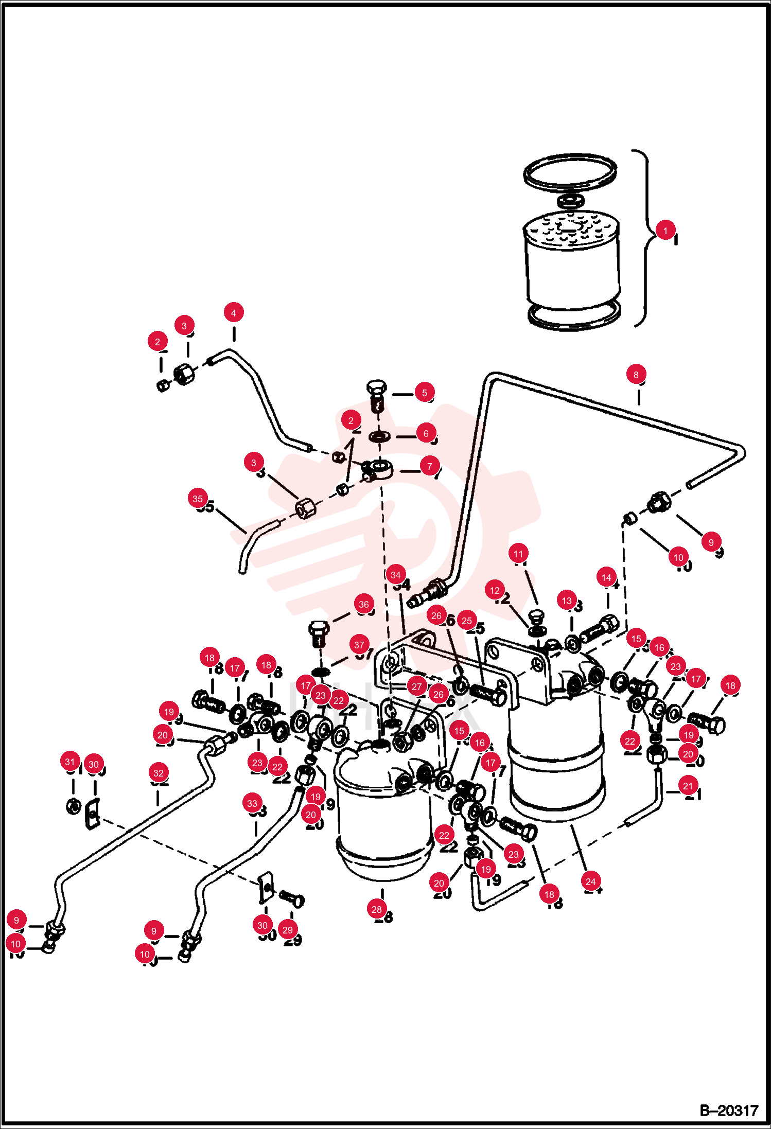 FILTER, FUEL 12 3885315 (1)