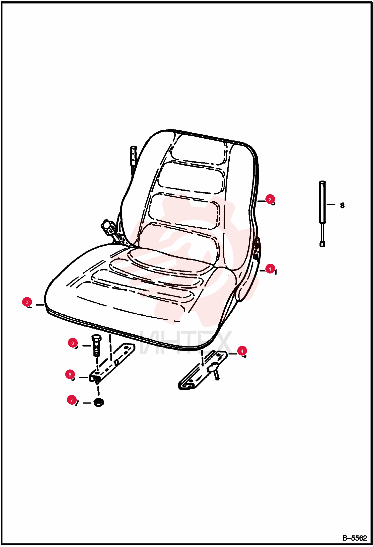 SEAT, OPERATOR SUSPENSION 6632388