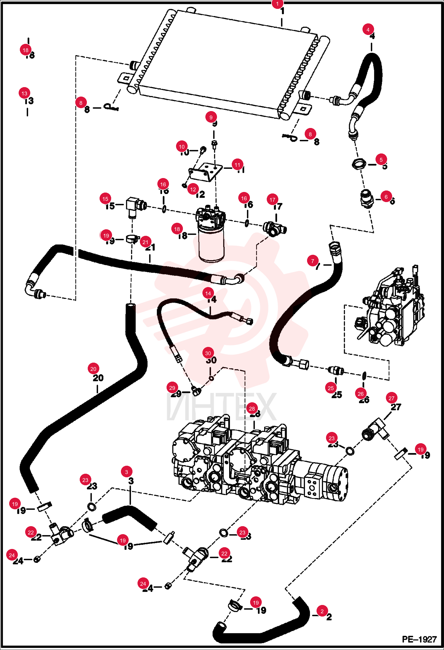 EXCHANGER, OIL COOLER 6678156