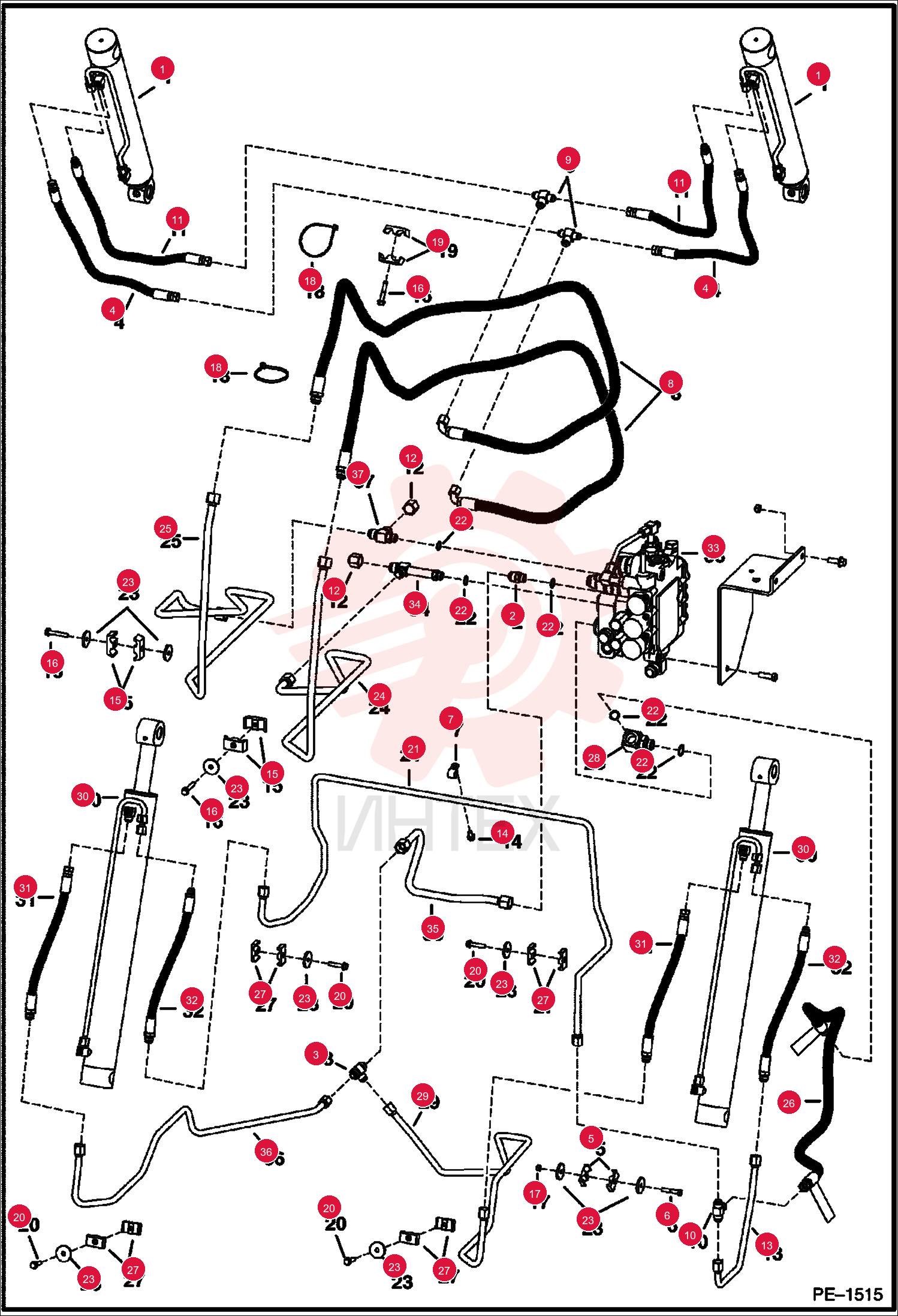 FITTING, HYD CONNECTOR 15KB1612