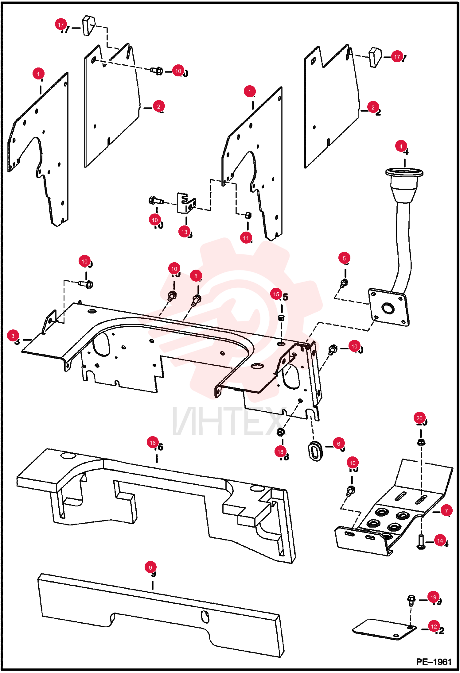 PANEL SIDE LEVER 6731899