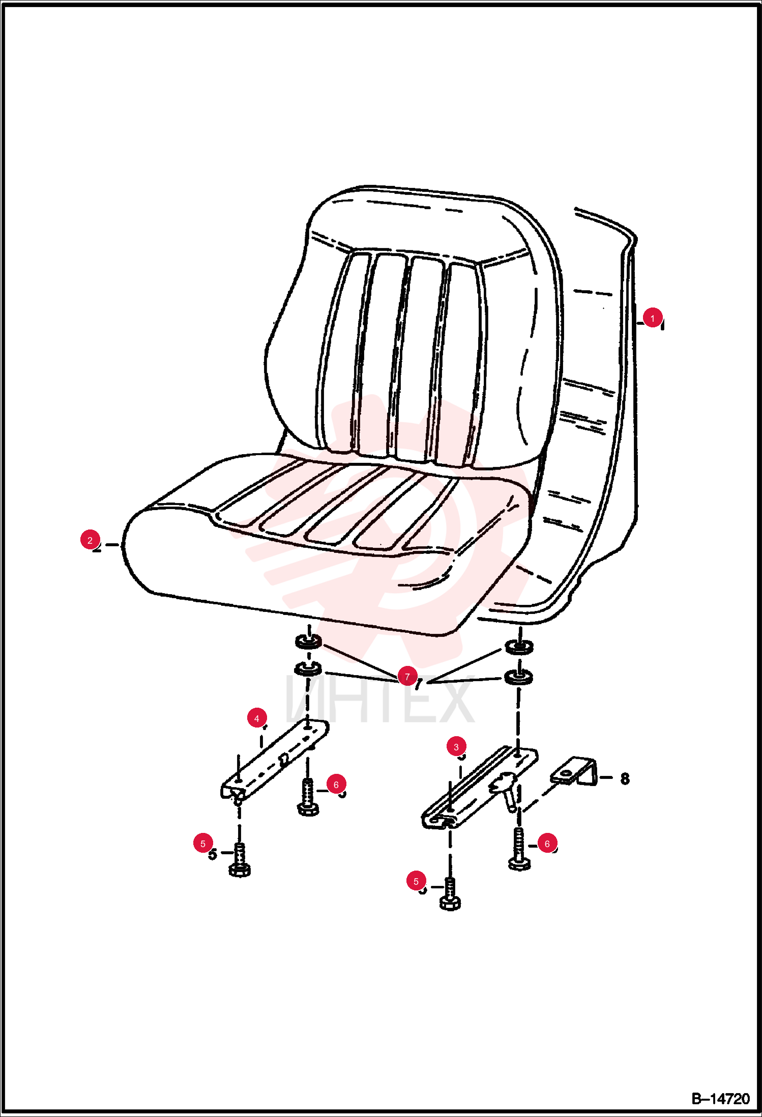 SEAT, OPERATOR VINYL 6669135