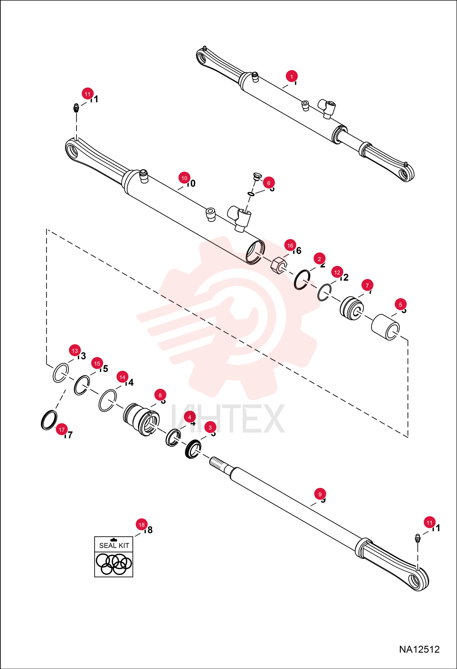 CYLINDER HYDRAULIC 7307224