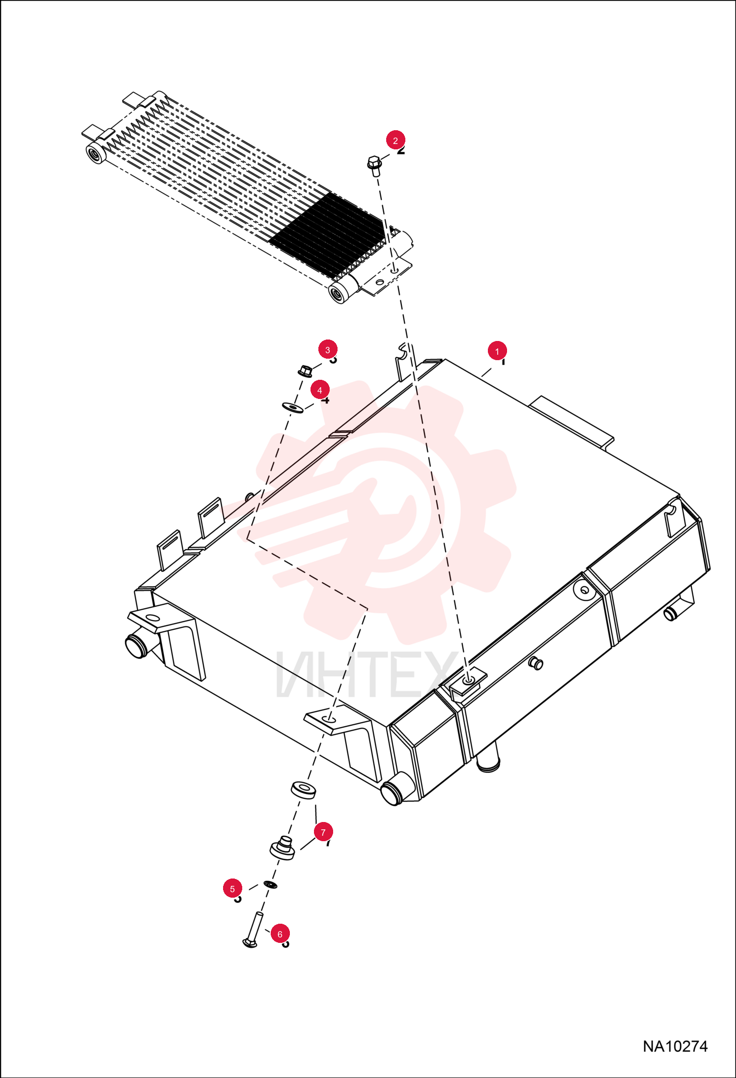 EXCHANGER, OIL WATER AIR 7265451