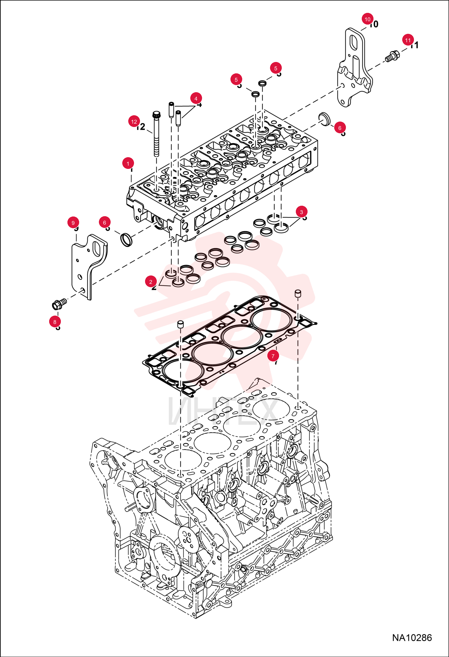 HEAD CYLINDER ENGINE 7298788