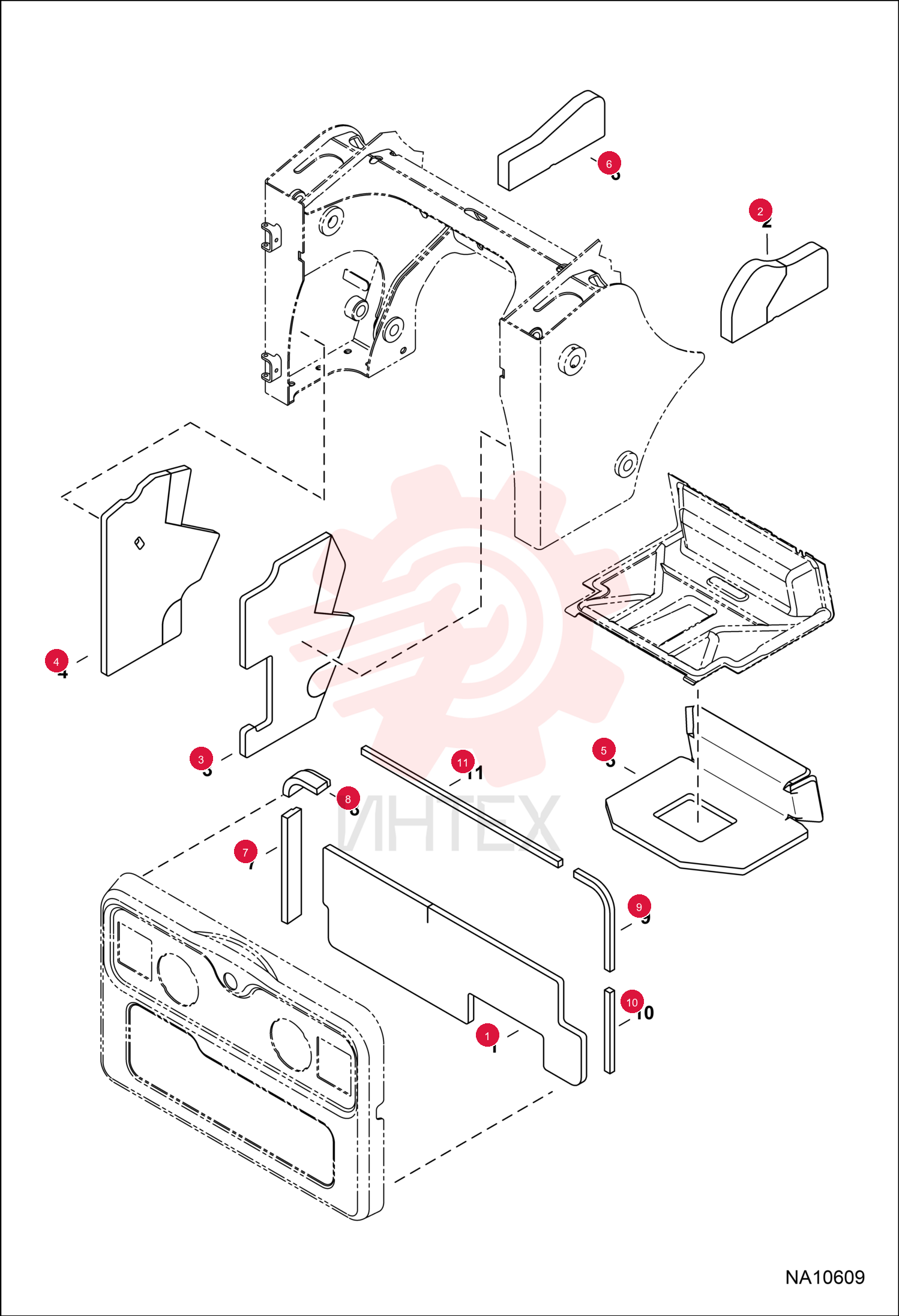 INSULATION, DOOR REAR 7171192