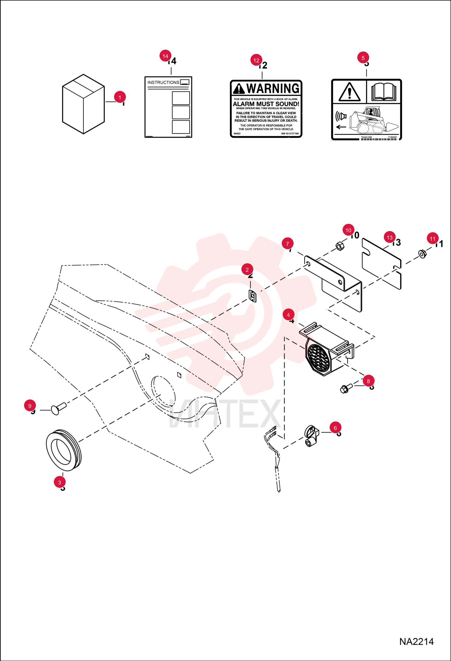 KIT, ALARM BACK-UP 7173593
