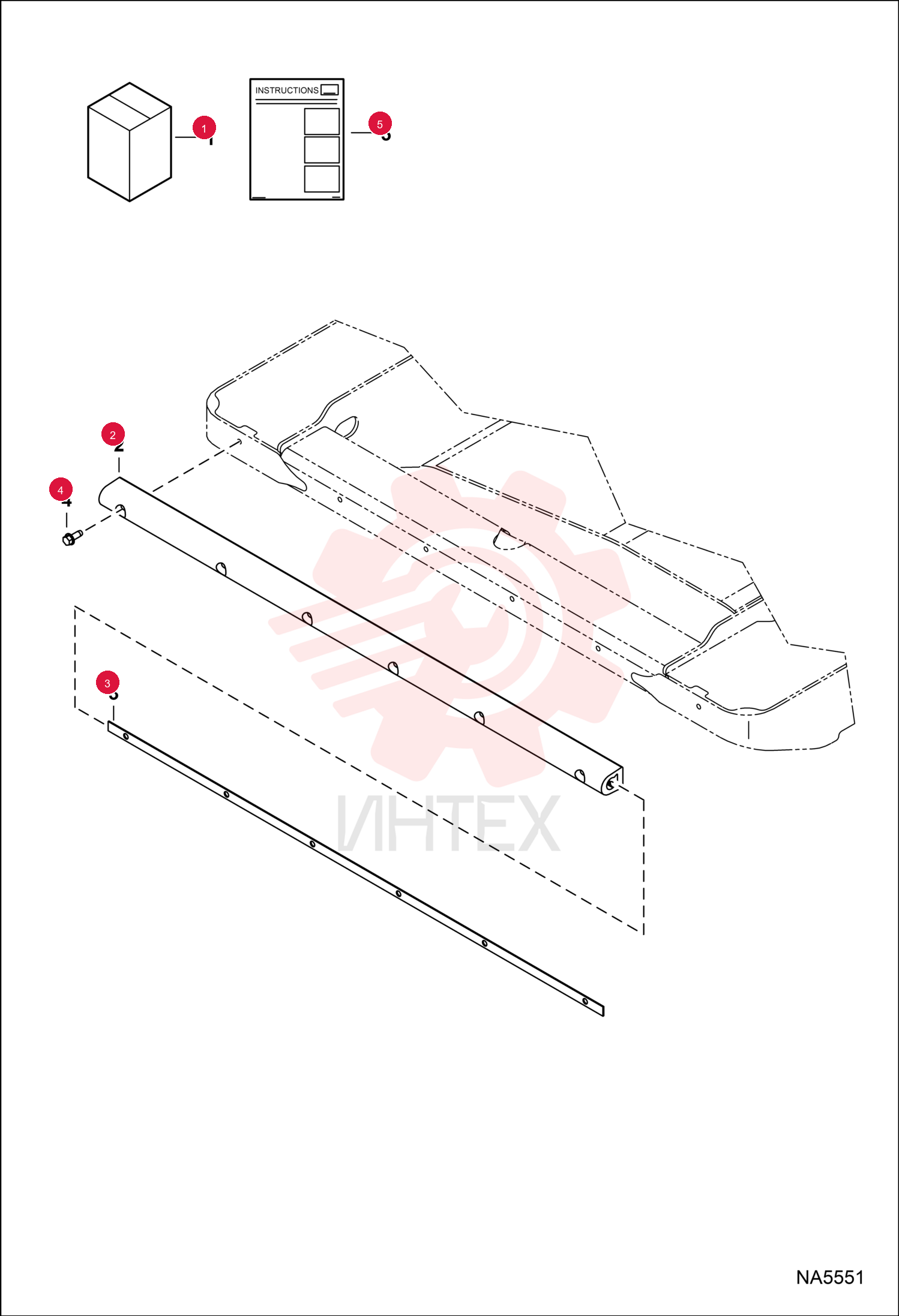KIT, BUMPER 7203665