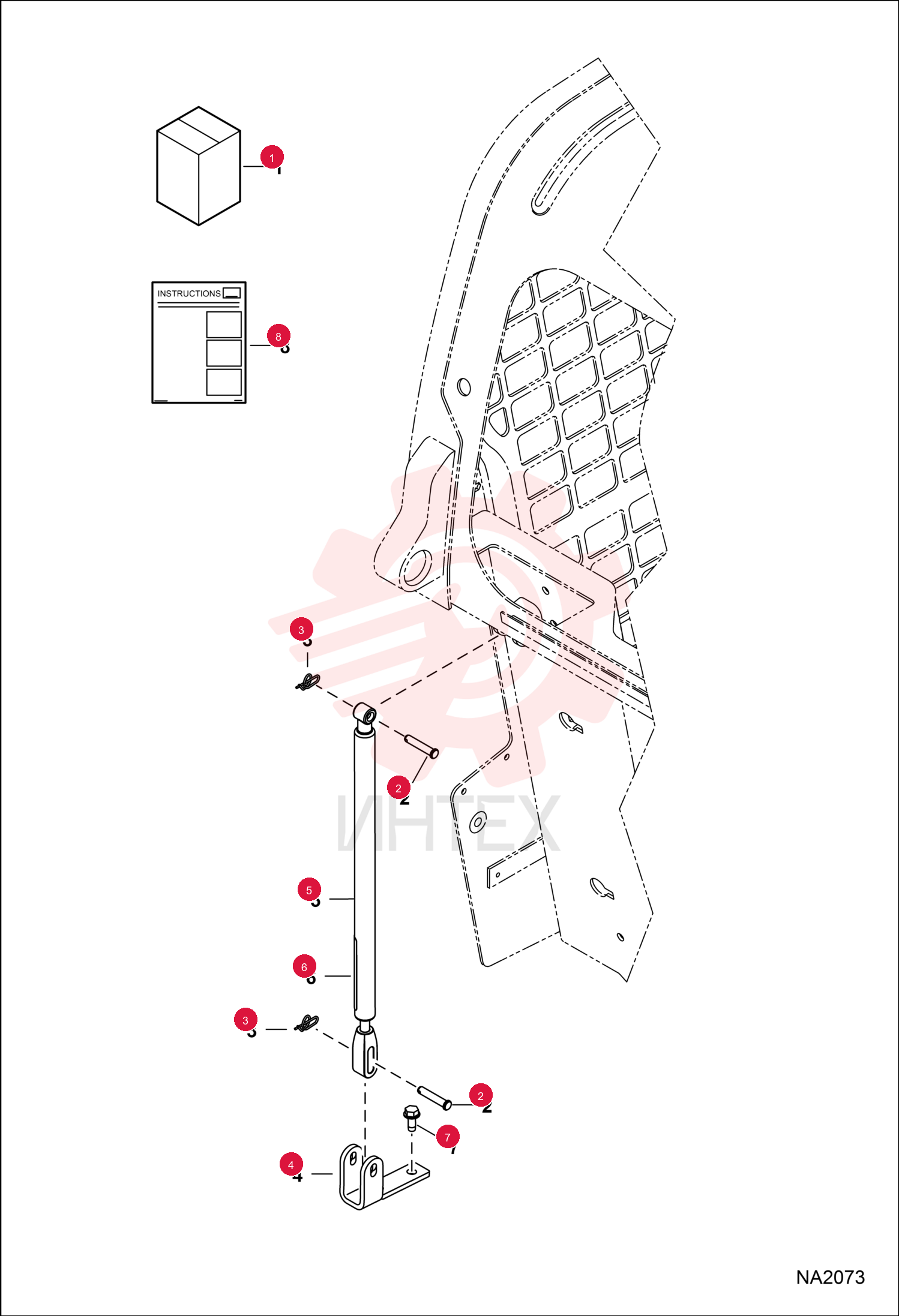 KIT, GAS SPRING DLX 7170782