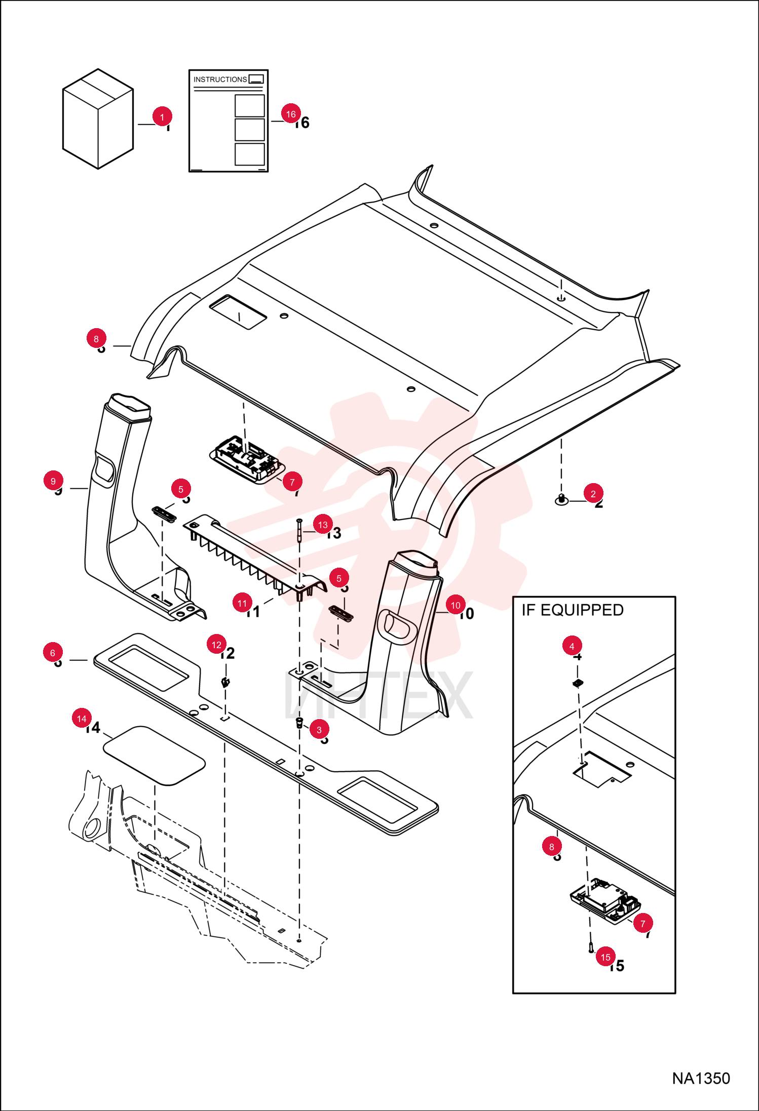 KIT, HEADLINER DLX 7156253