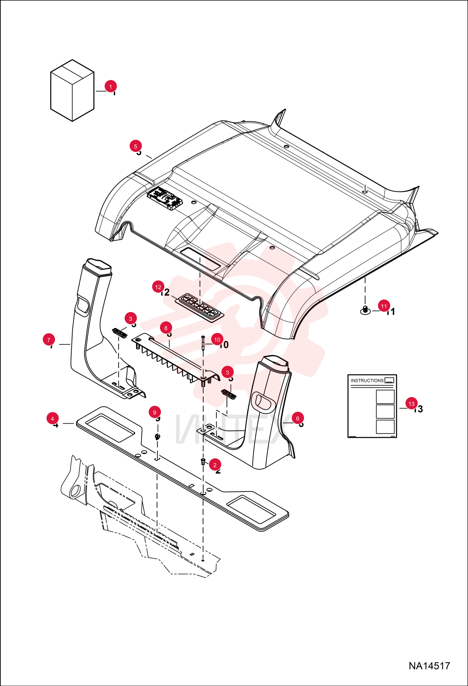 KIT HEADLINER HVAC 7339679