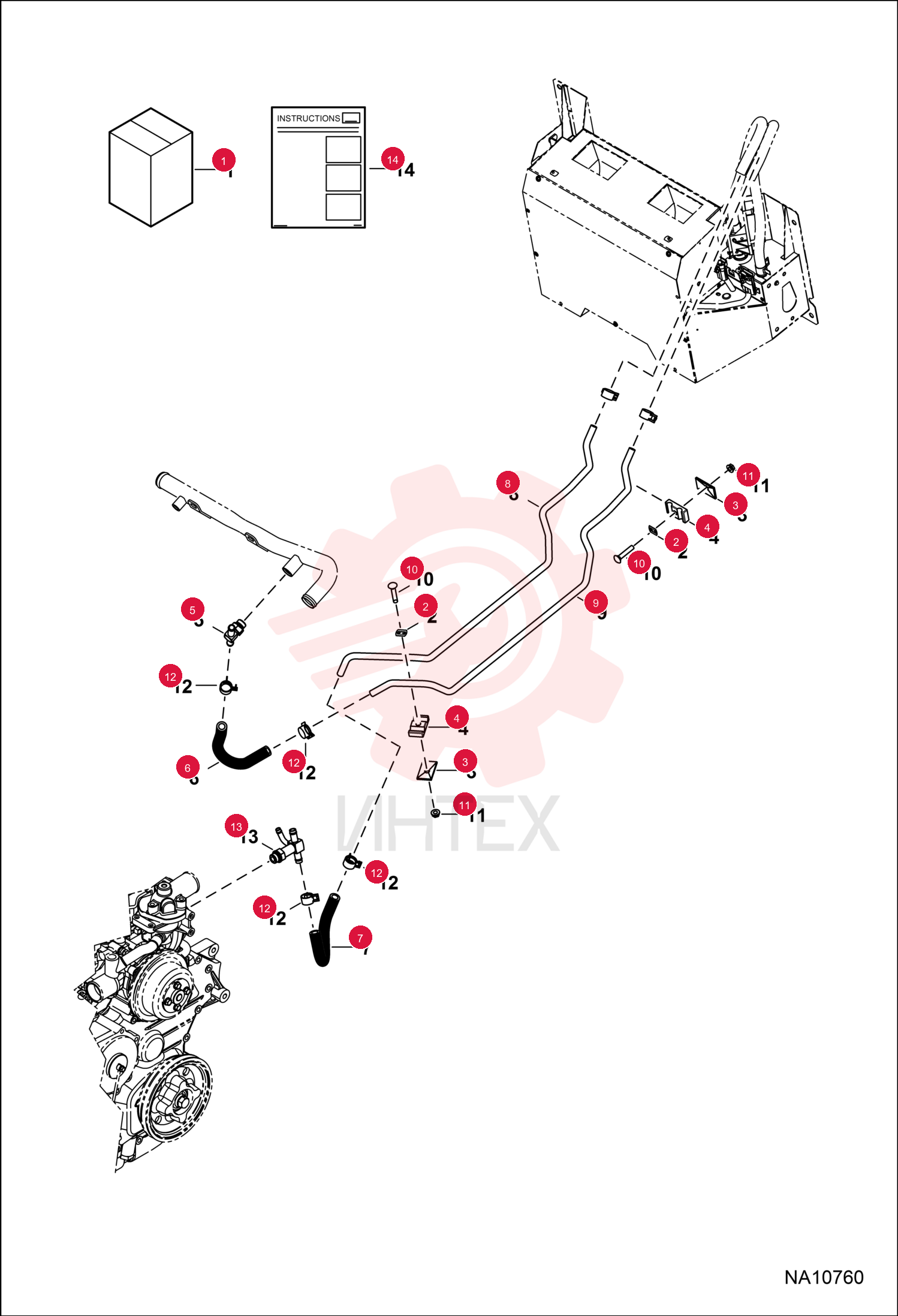 KIT, HEATER PLUMBING 7252058