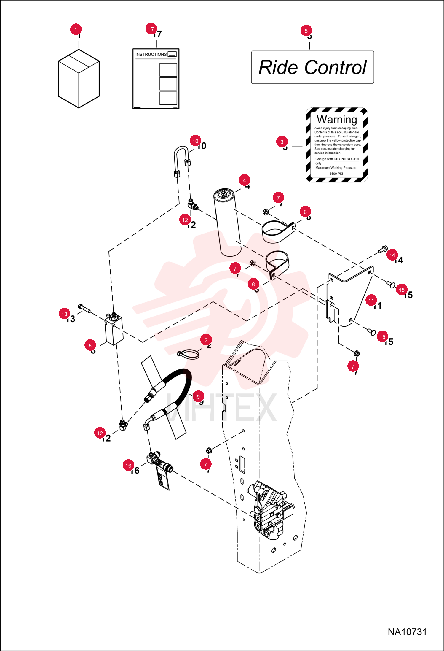 KIT, RIDE CONTROL 7300393