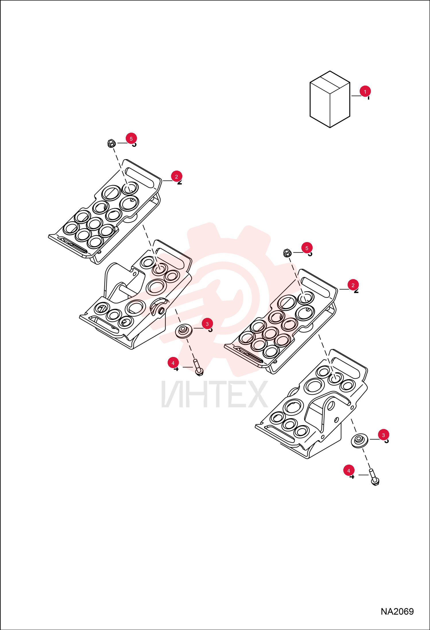 PEDAL EXTENDED W/A 7131233