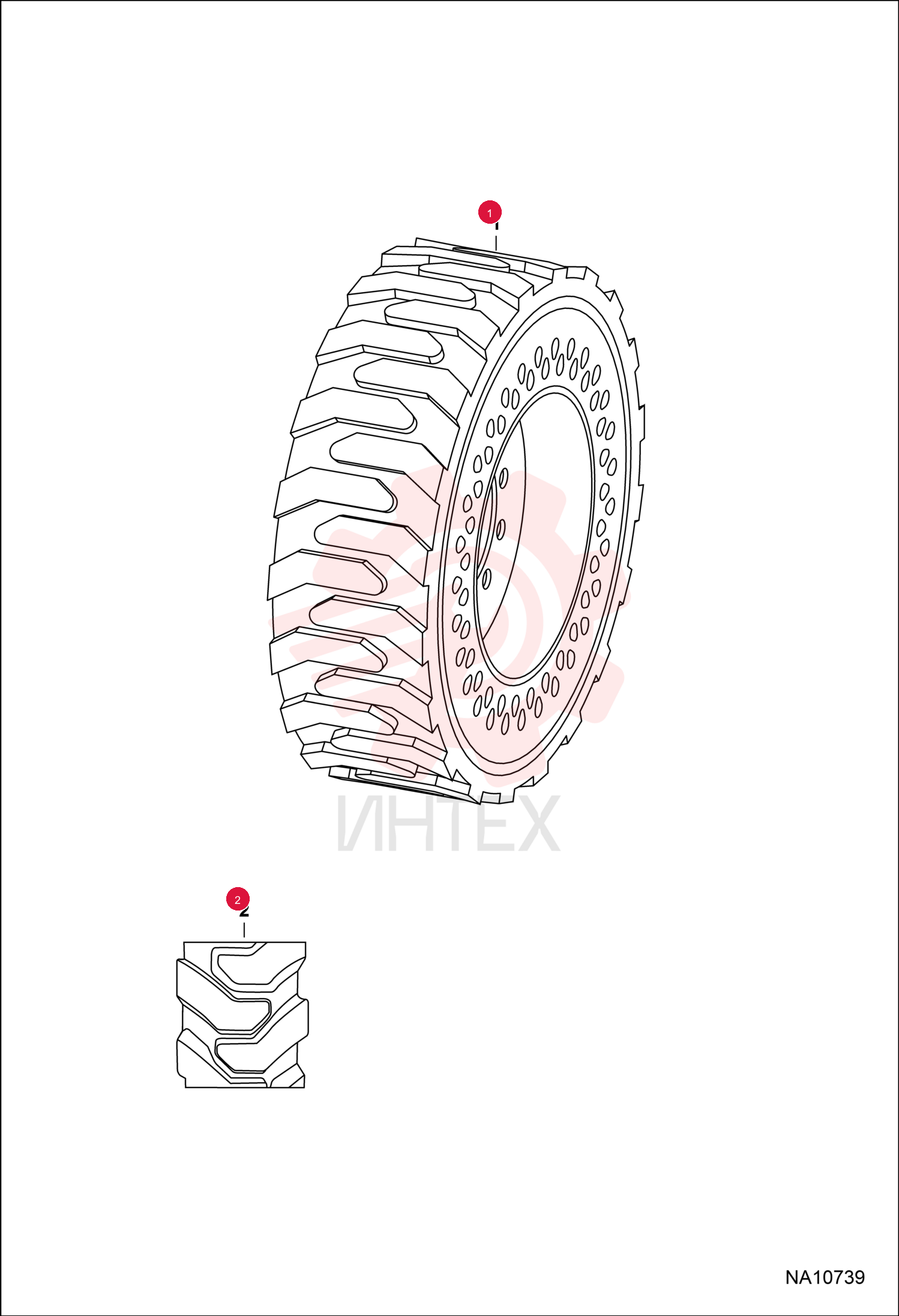 TIRE FLEX DIRT LH 12X16.5 (33X12)