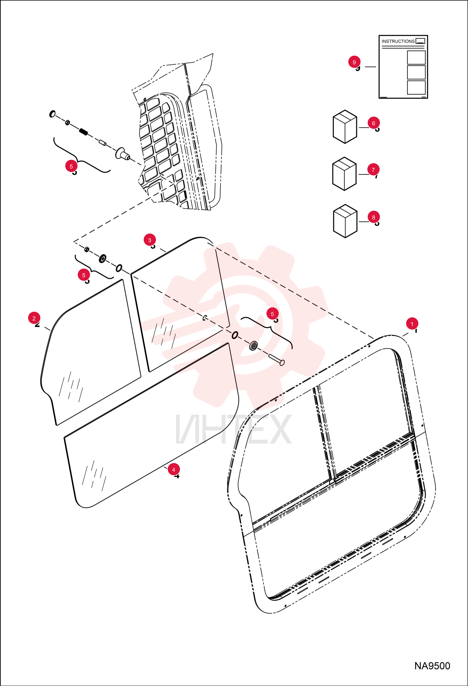 WINDOW ASSY 7148069