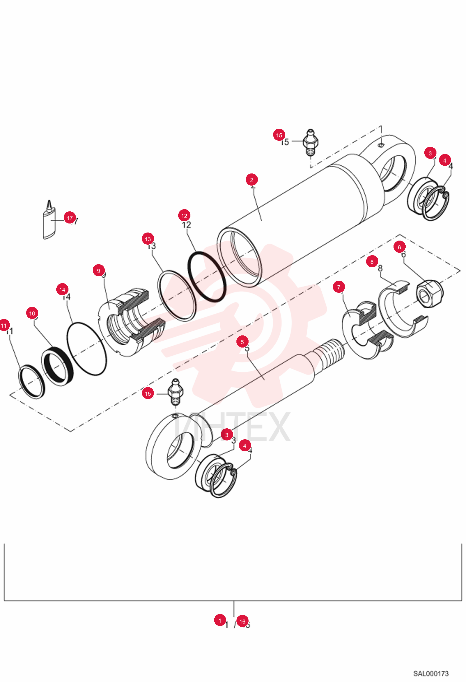 HYDR. CYLINDER CPL. 6500785500 (1)