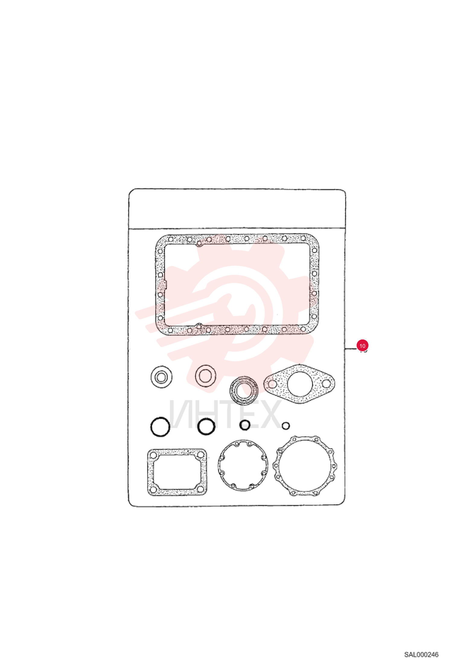 KIT GASKET, LOWER 6689514