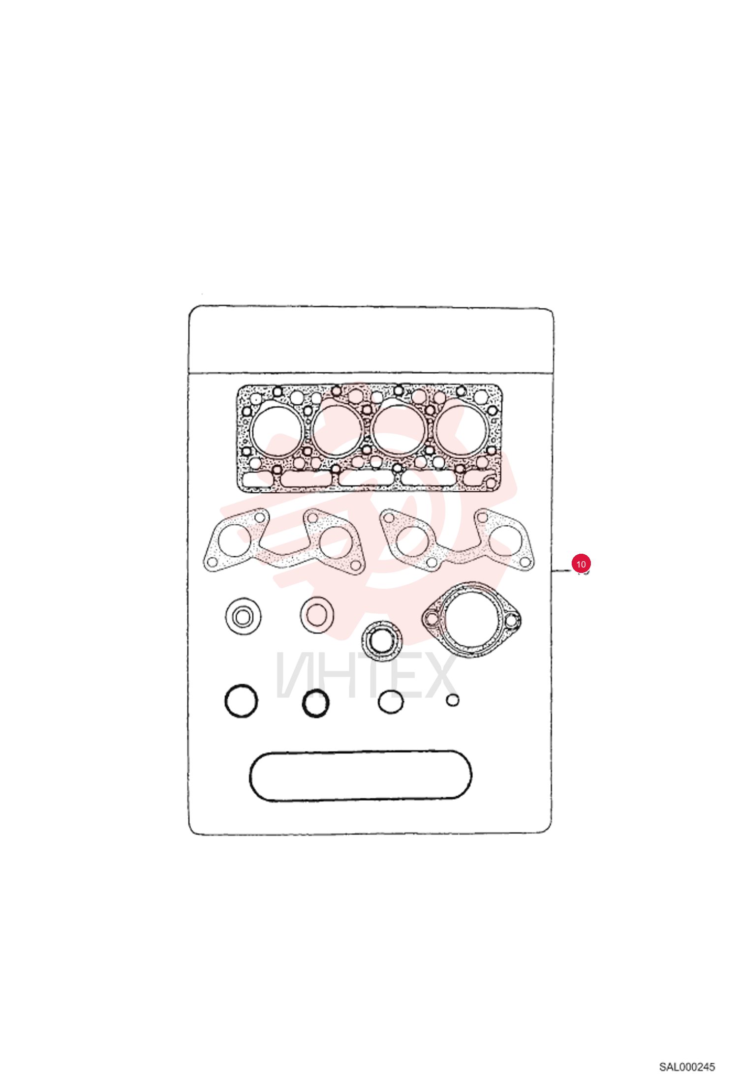 KIT GASKET, UPPER 6689513