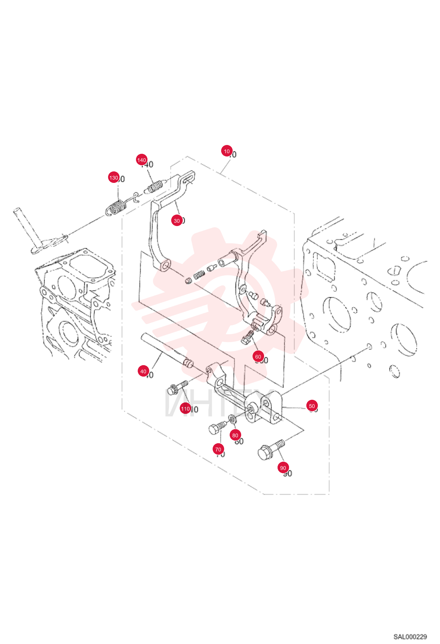 LEVER FORK ASSY 6689543