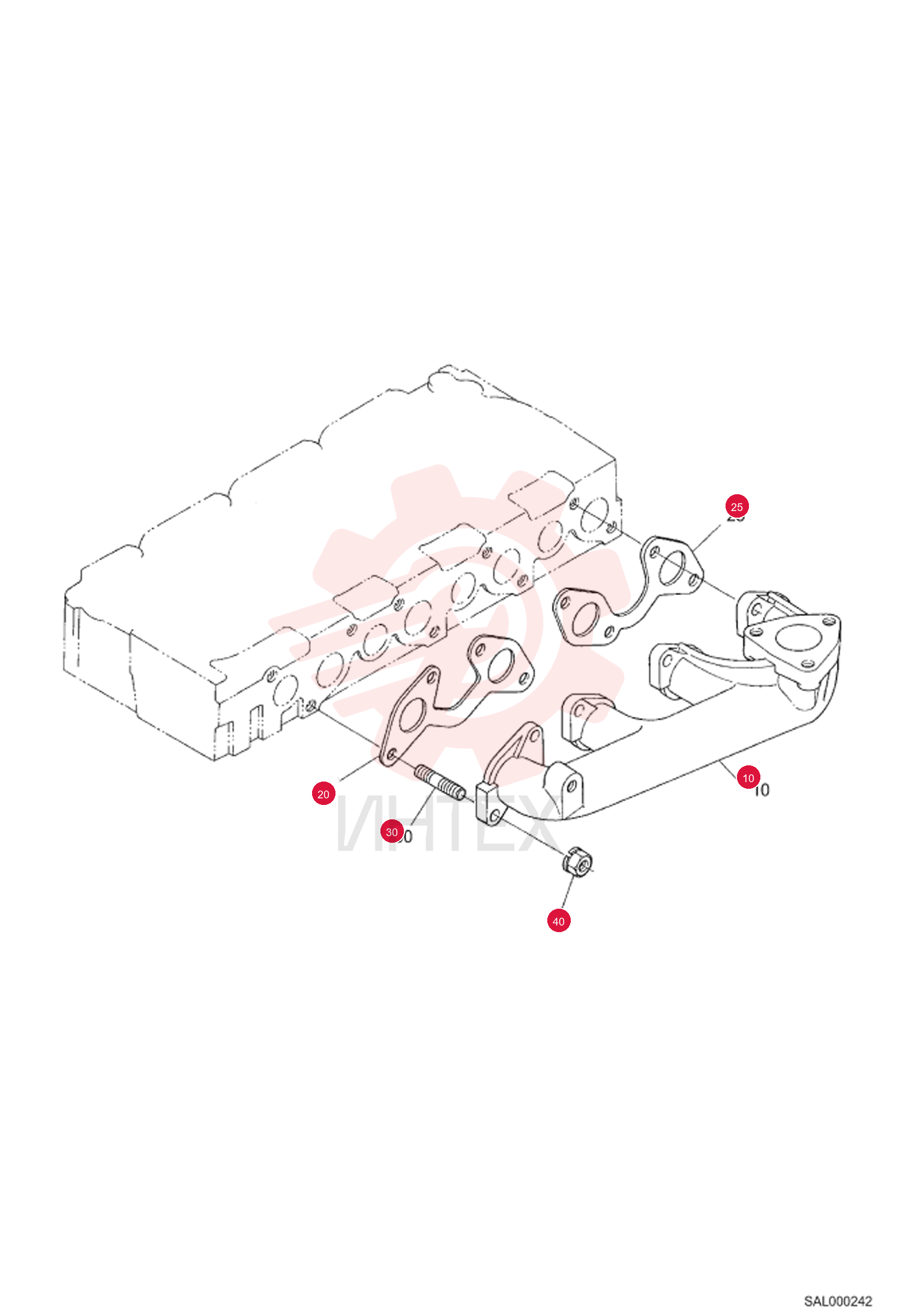MANIFOLD, EXHAUST 6689485