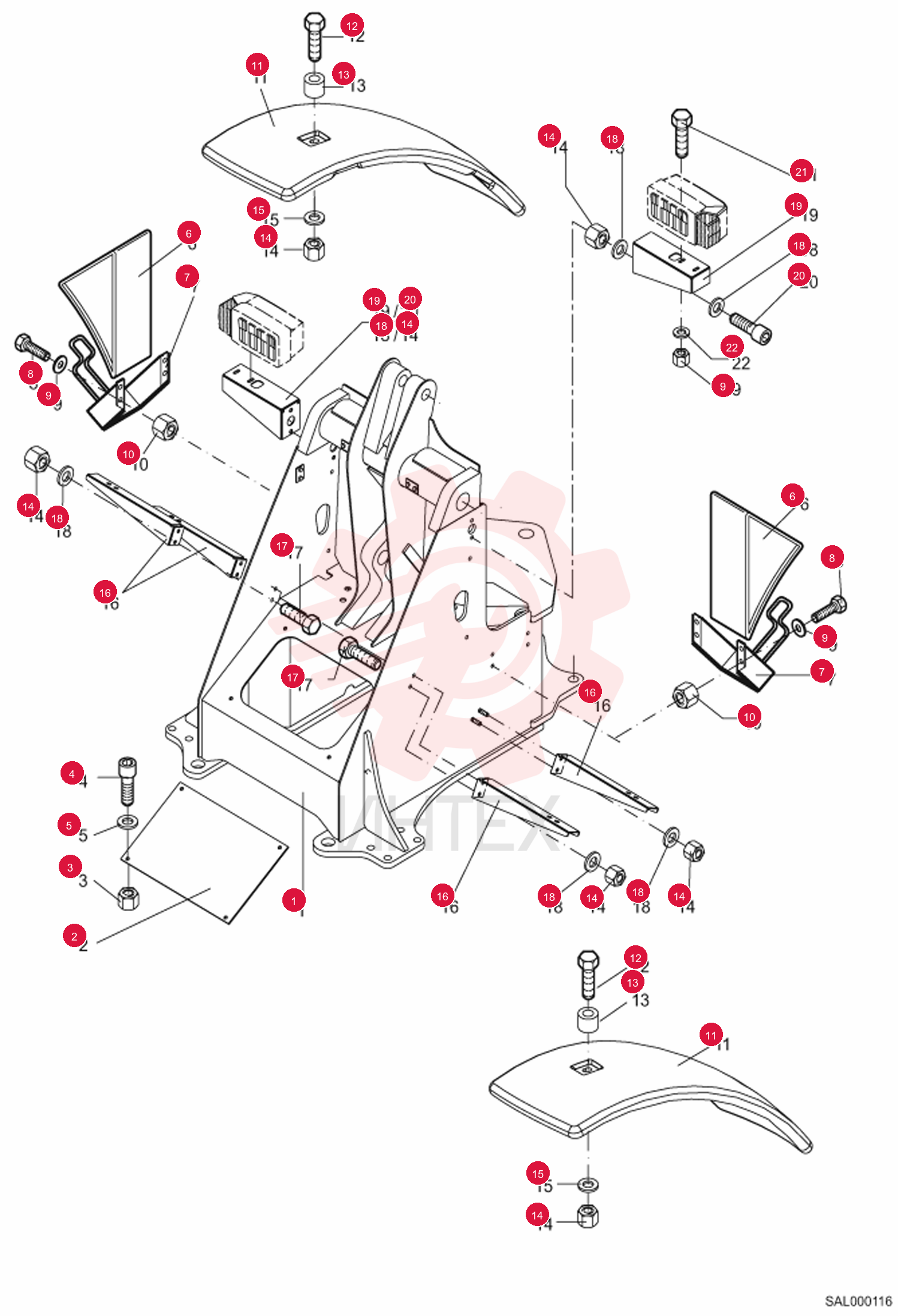 CHASSIS, FRONT 6452001001 (2)