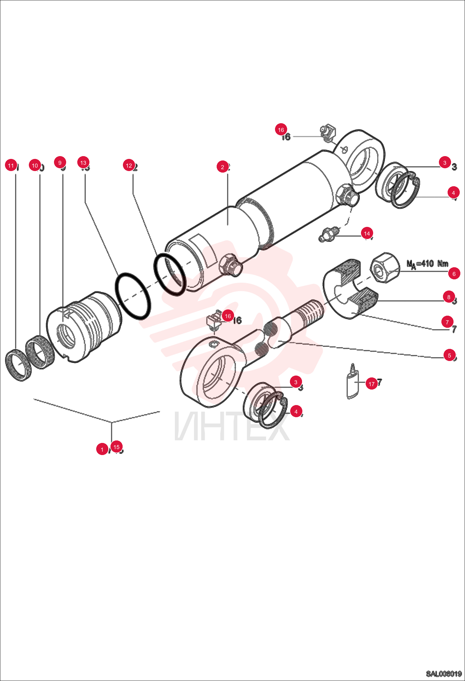 CYLINDER, HYD 6500405000 (1)