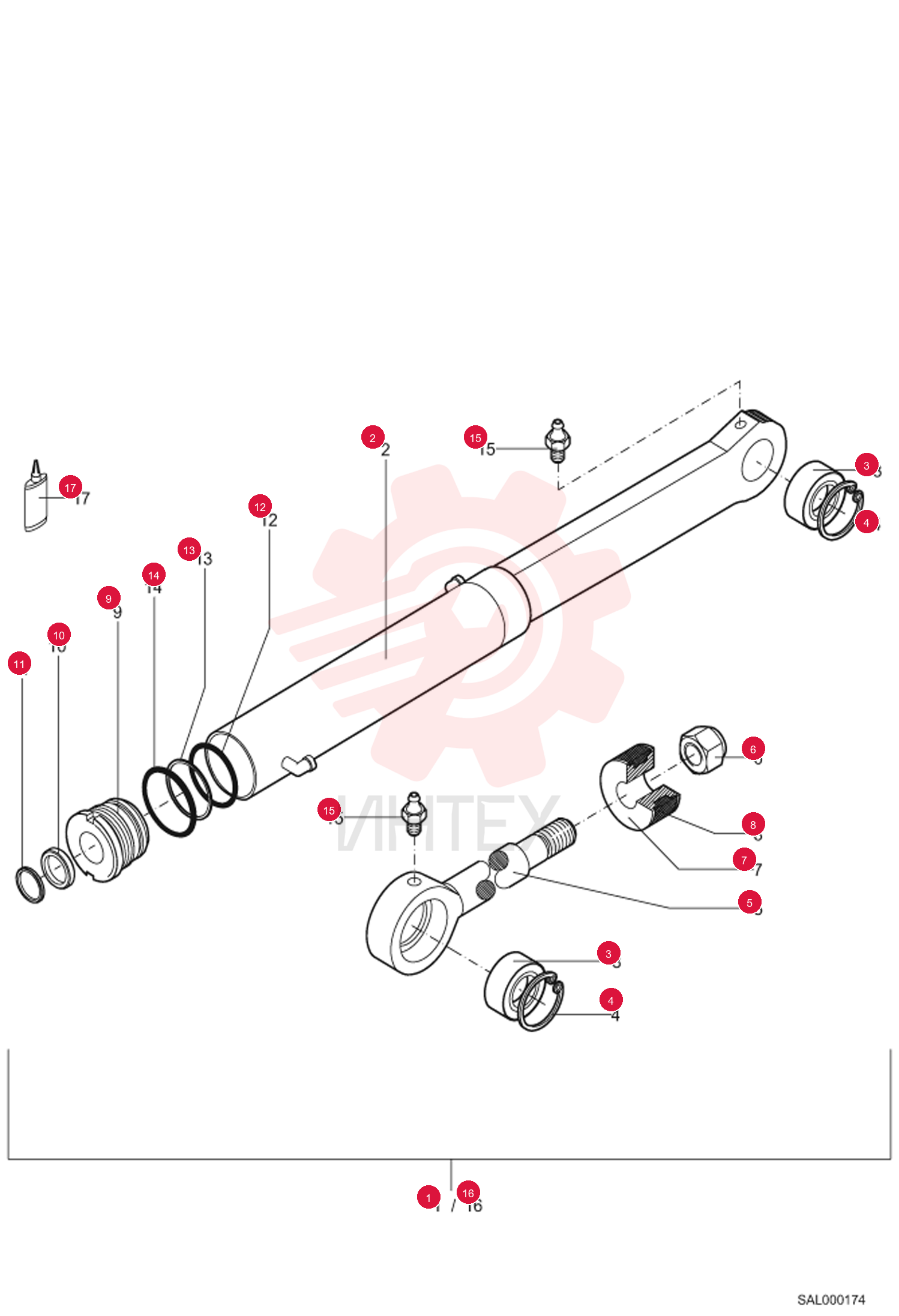 CYLINDER, HYD 6500757000 (2)