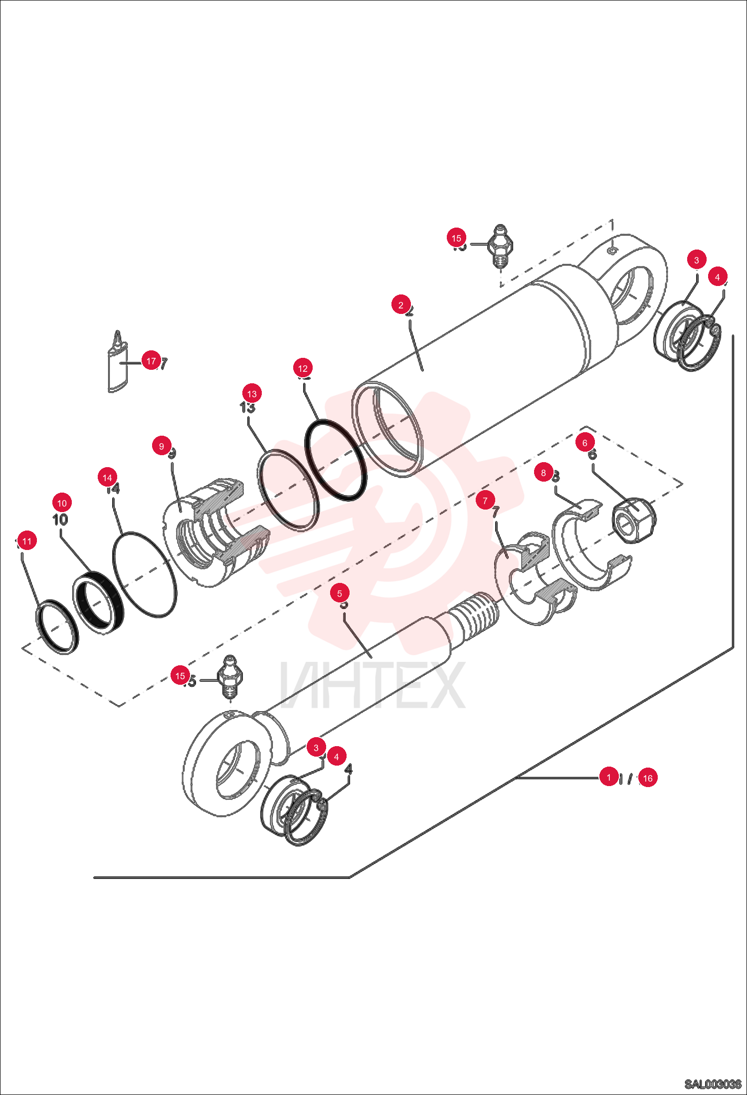 CYLINDER, HYD CPL 6501086500 (1)