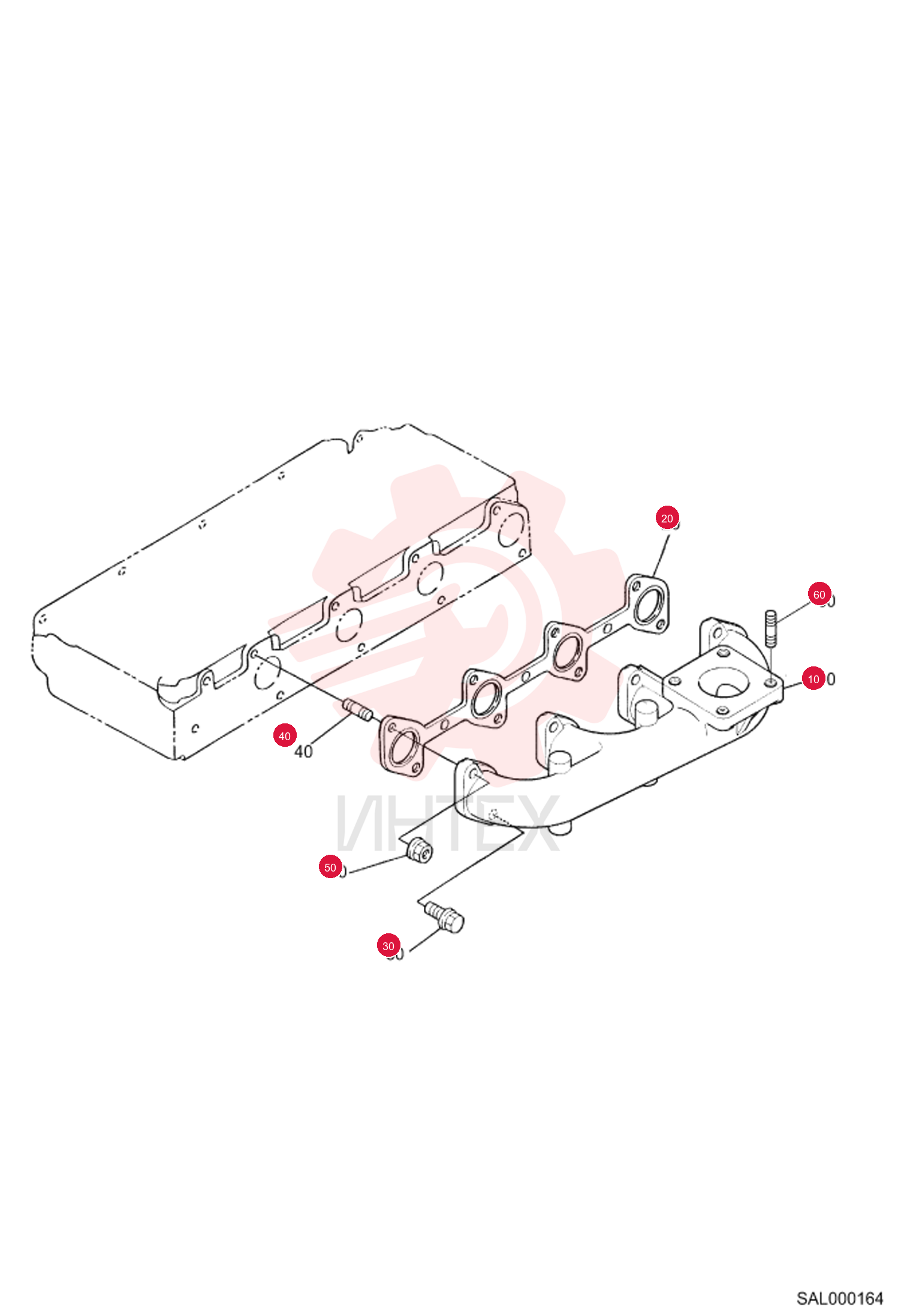 MANIFOLD, EXHAUST 6689300