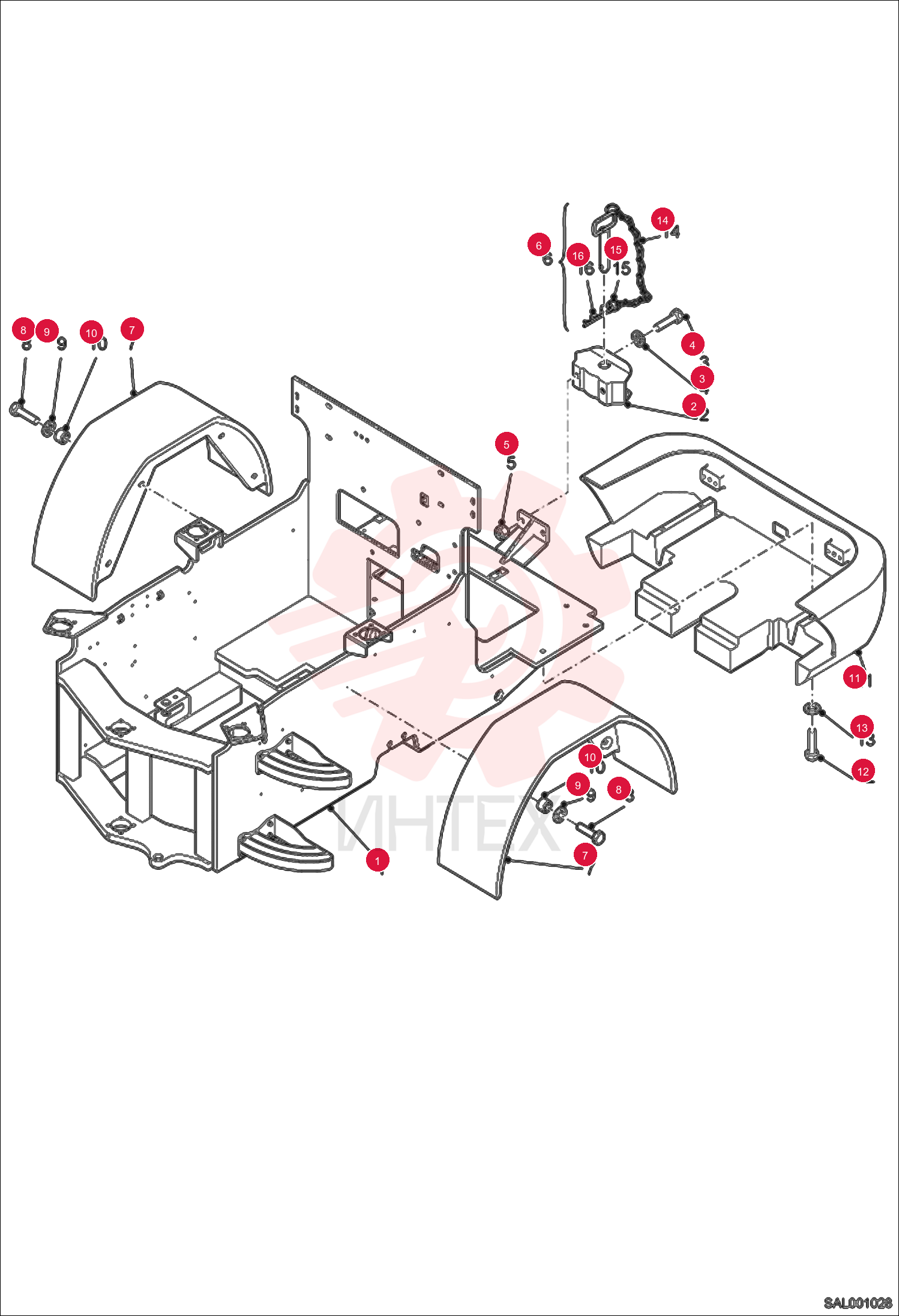 REAR CHASSIS CPL. 6452005101