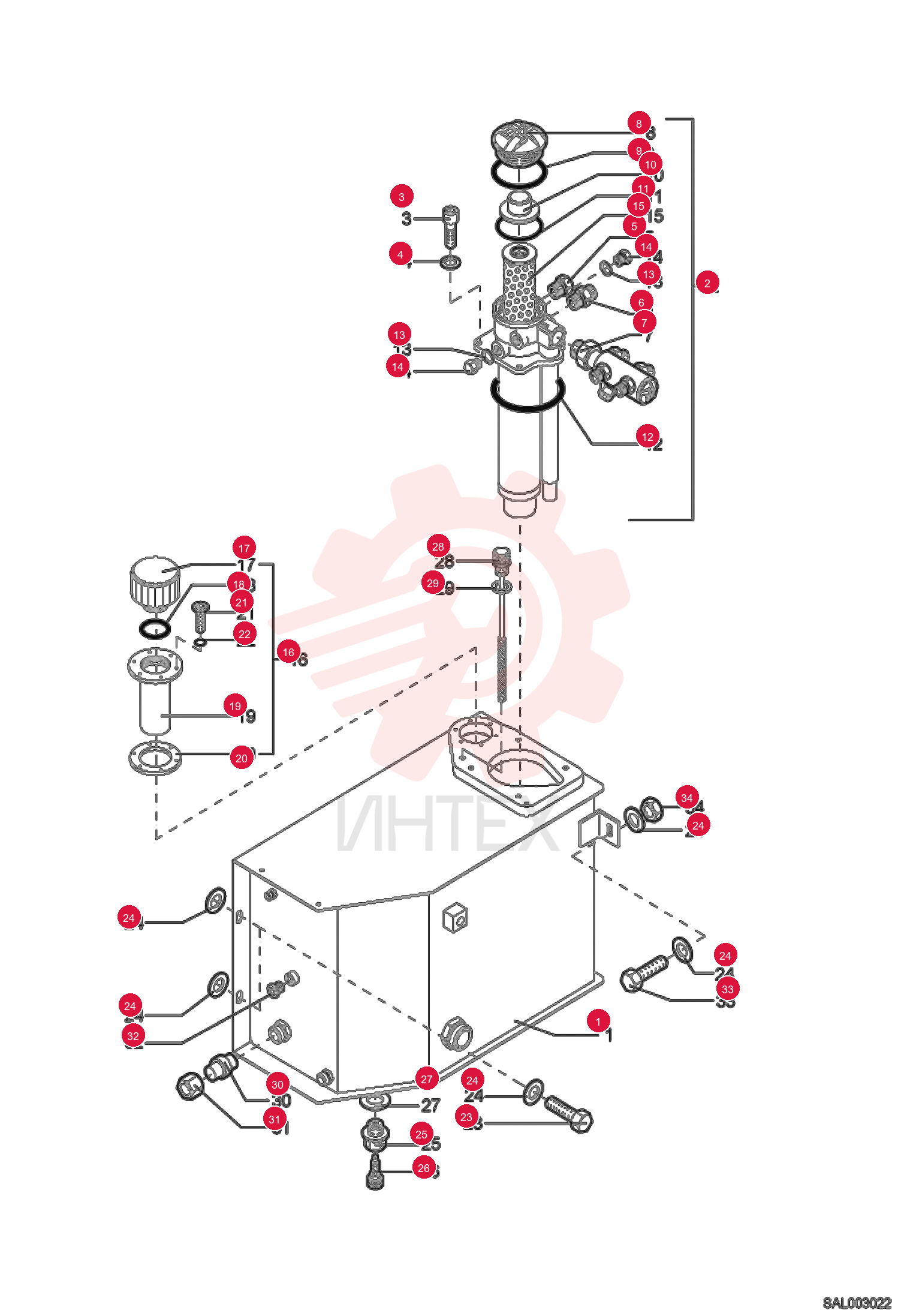TANK, HYD OIL 6452013001 (1)