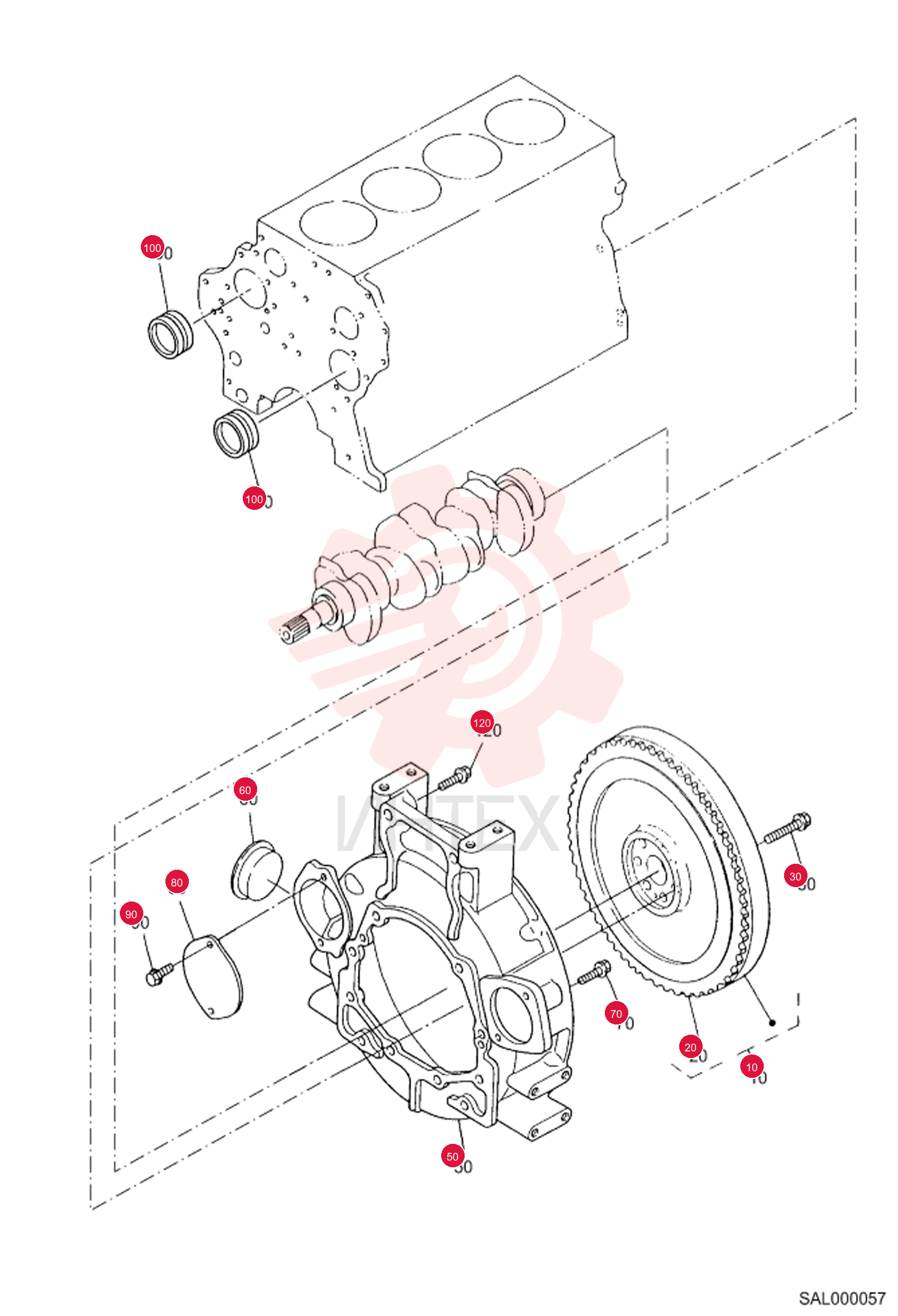 ASSY, ENG FLYWHEEL 6689244