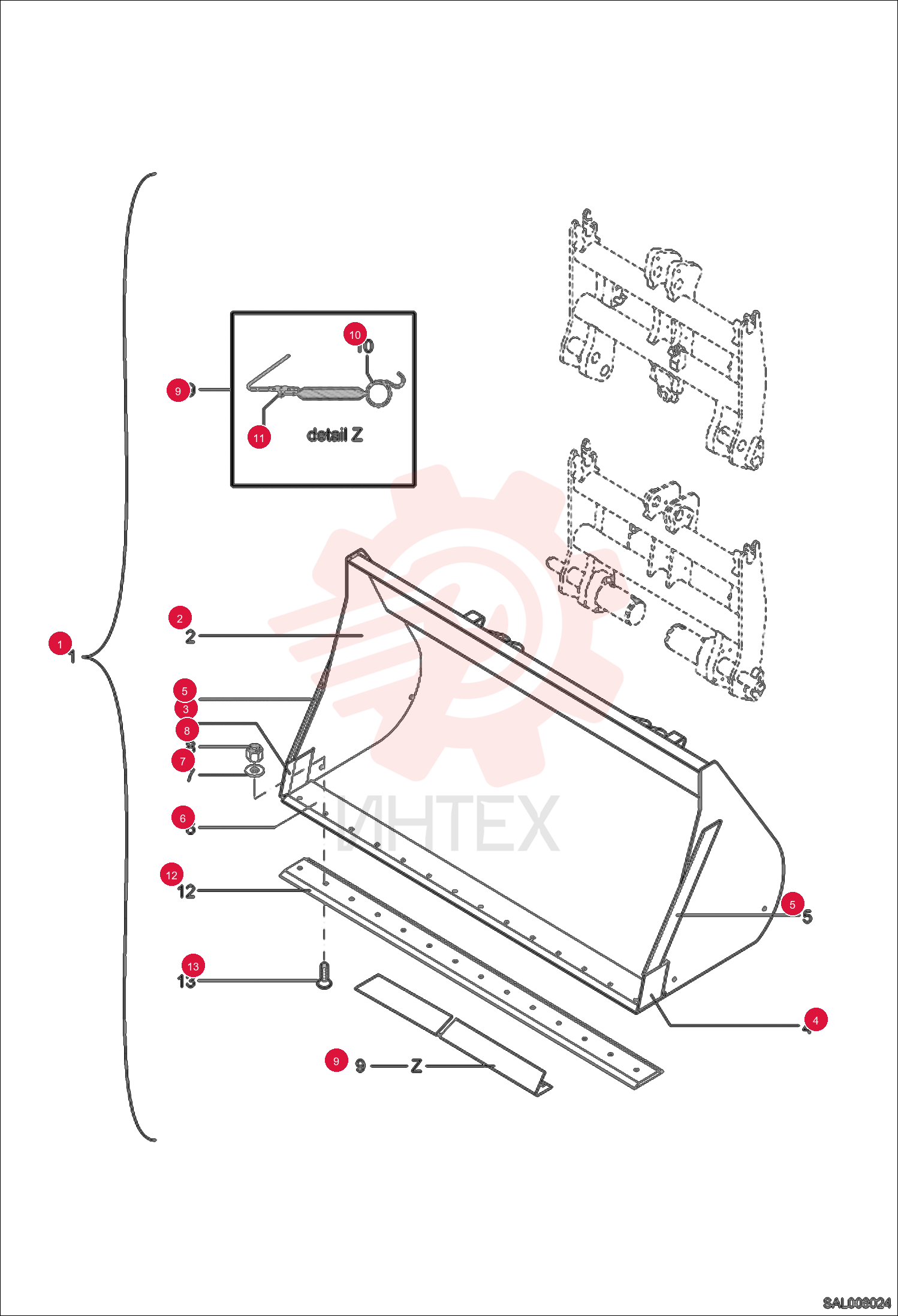 BUCKET, LIGHT MATERIAL 6453207000