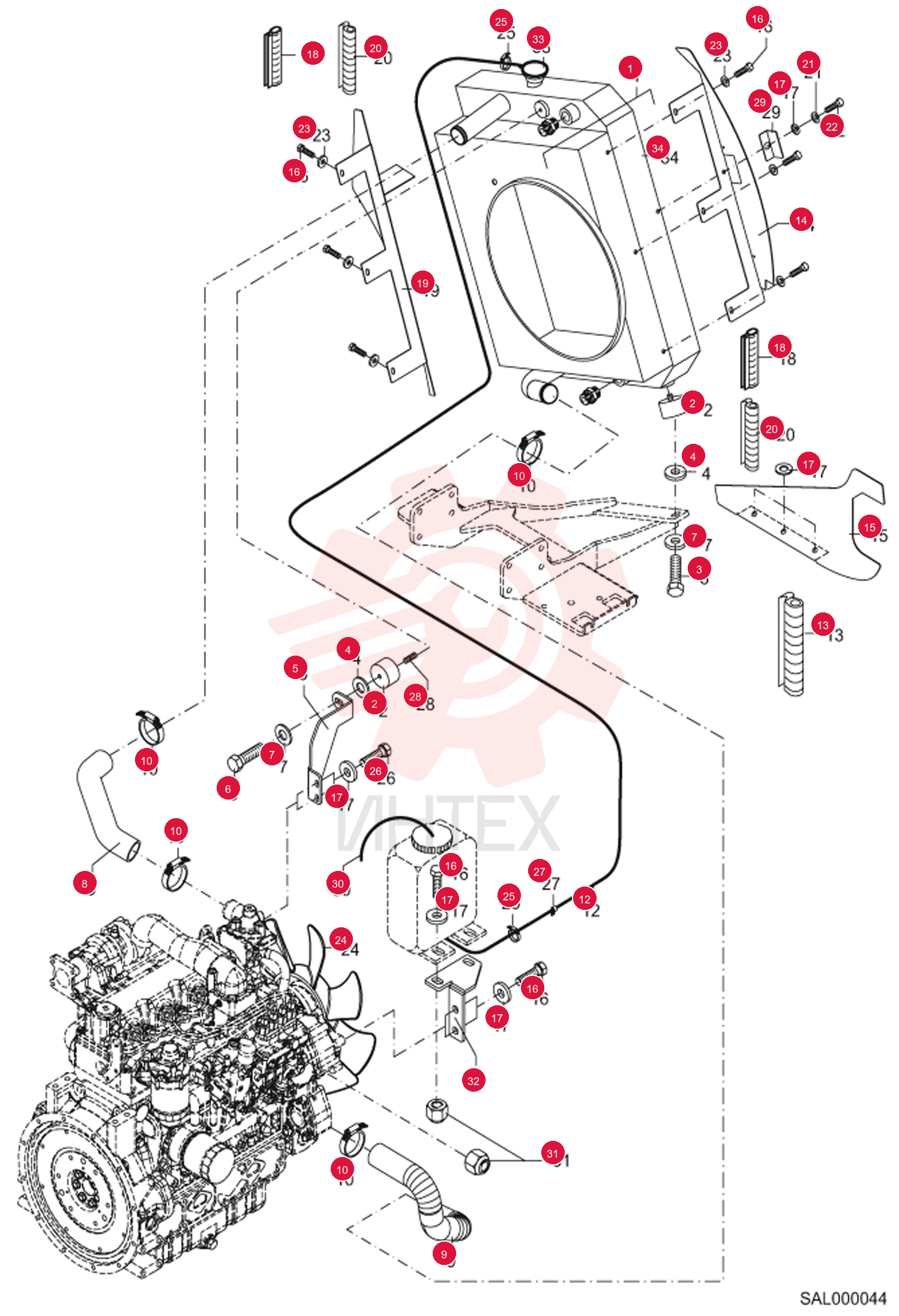 COOLER, RADIATOR 5010661070