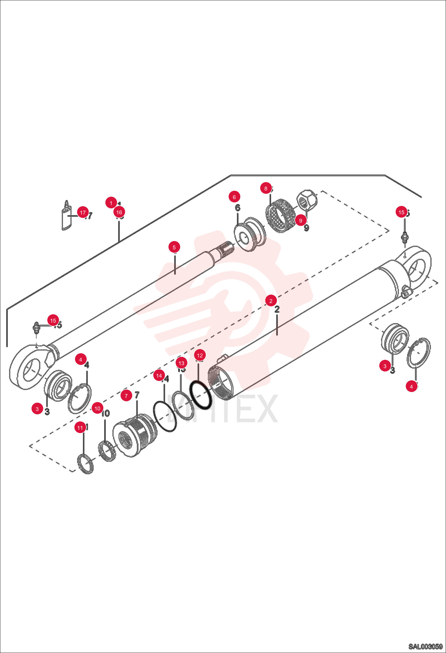 CYLINDER, HYD CPL 6501238100 (2)